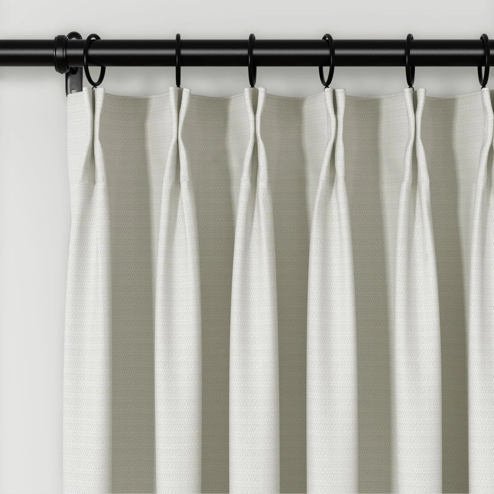 Lydia Swallow Jacquard Pleated Curtains - Elegant Window Treatments for Living Room, Bedroom & Dining Room Decor