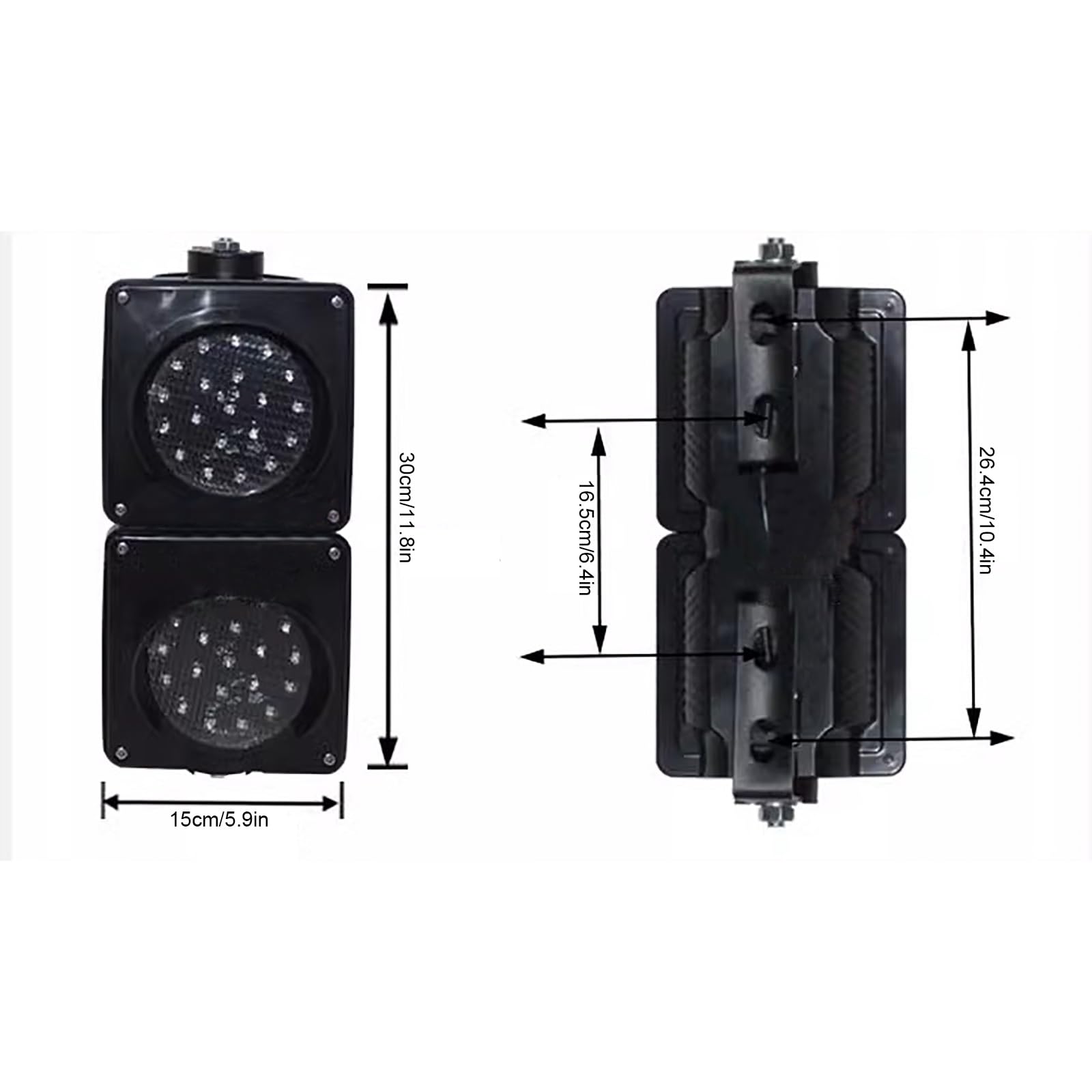 LED Traffic & Pedestrian Signal Lights - Red/Green Crosswalk Lights for Amusement Parks, Campus, Factory Zones | Durable Parking & Safety Warning Lights for Roadways, School Zones & Public Areas
