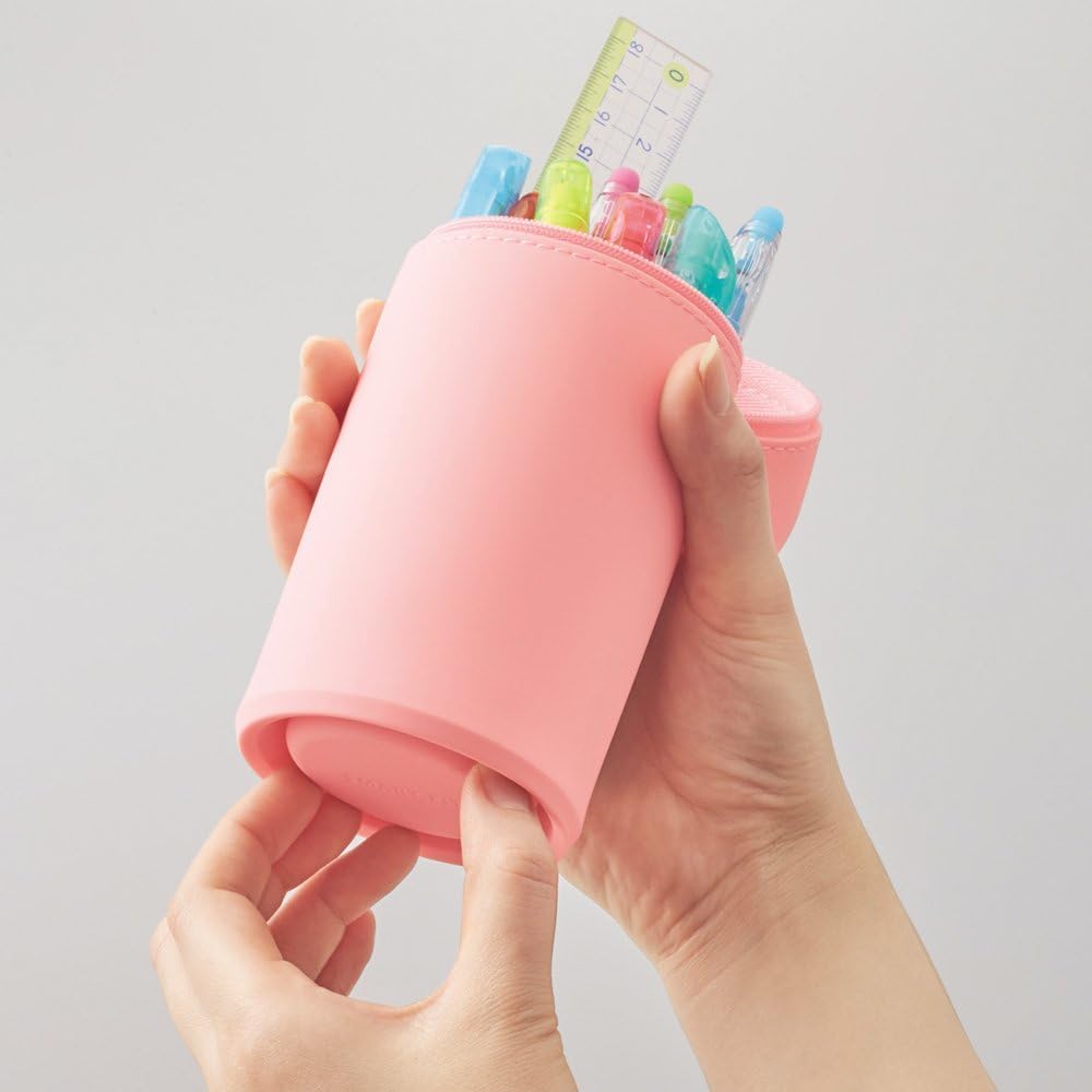 EBIZ HIVE Cute Telescopic Pen Pencil Holder - Pop Up Stationery Organizer with Stand-up Retractable Design - Perfect for Office, School, Christmas & New Year Gifts (White Panda) - Ideal for Desk Organization, Student Supplies & Gift Giving