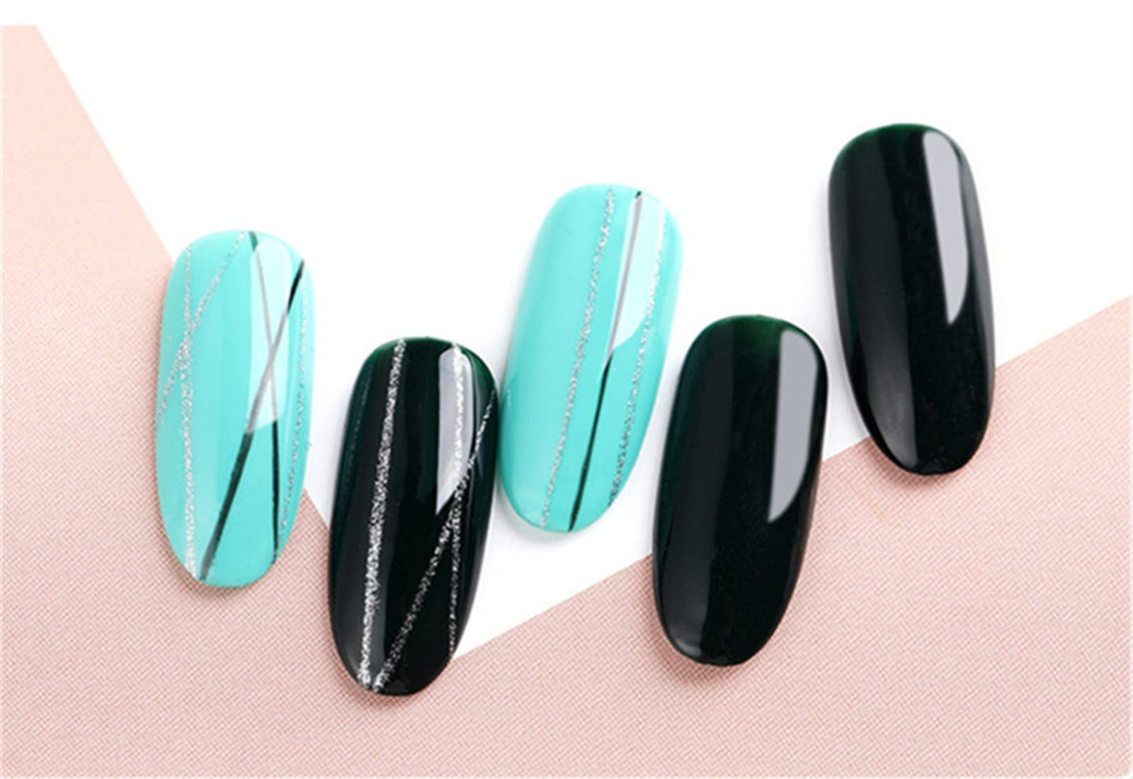 3-Piece Nail Art Brush Set - 7mm/9mm/11mm UV Gel Liner Brushes for Professional & DIY Nail Designs - Perfect for Home Salon, Manicures & Nail Art Painting