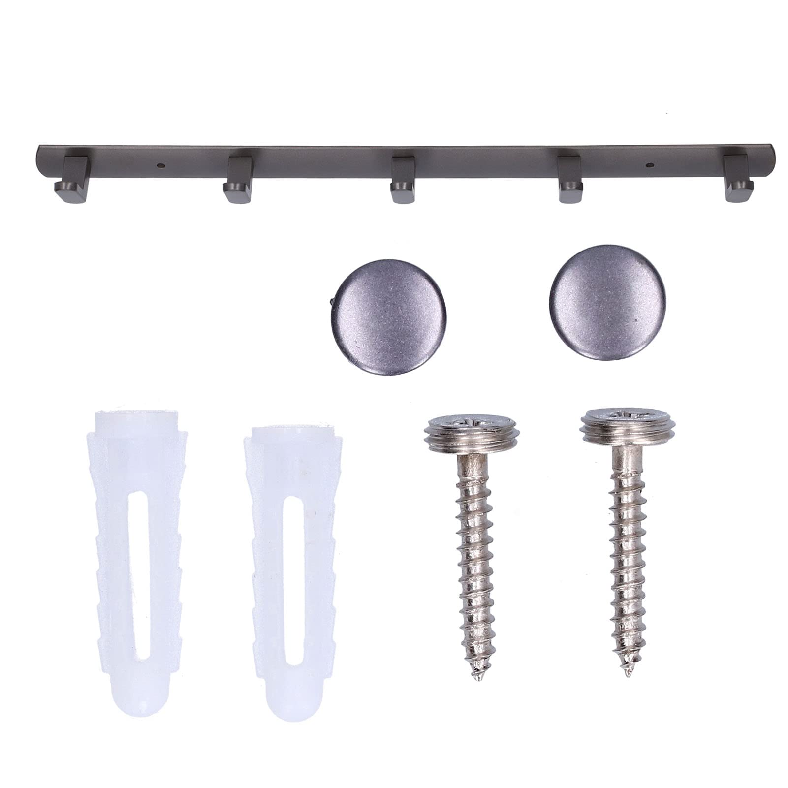 45cm Aluminum Alloy Wall Mount Hook - Heavy Duty Coat & Towel Hanger for Kitchen, Bathroom, Bedroom & Closet Organization - Perfect for Hanging Robes, Hats, Bags & More