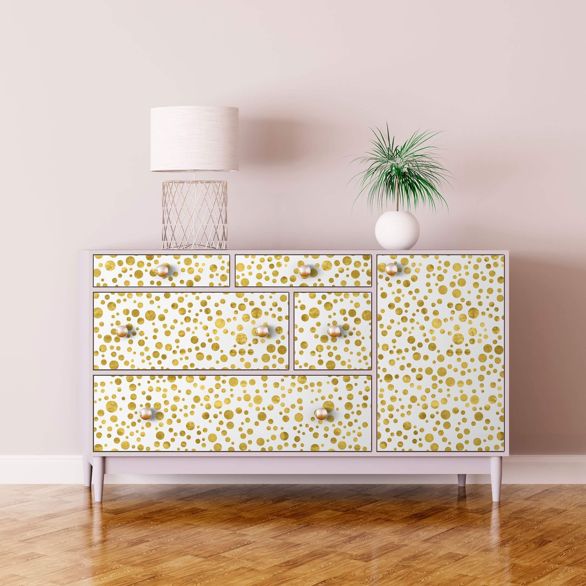 Yellow Bubbles Teens Peel and Stick Removable Wallpaper 4885 - Self-Adhesive Wall Decor for Bedroom, Dorm, Nursery - Easy to Install & Remove