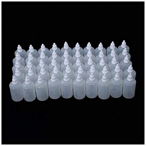 Ubersweet® 50 Pack Empty Squeezable Dropper Bottles for Essential Oils, DIY Cosmetics & Travel - BPA Free Leakproof Eye Dropper Containers (10ml) - Perfect for Aromatherapy, Makeup, Skincare & Craft Projects