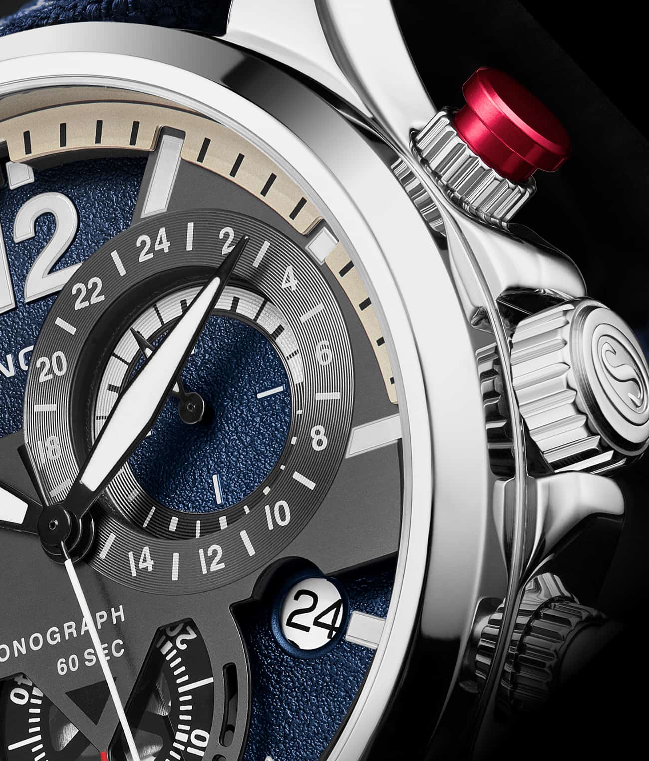 Cordura 4029 Quartz 45mm Aviator Watch - Durable Military-Grade Timepiece for Outdoor Adventures & Aviation Enthusiasts