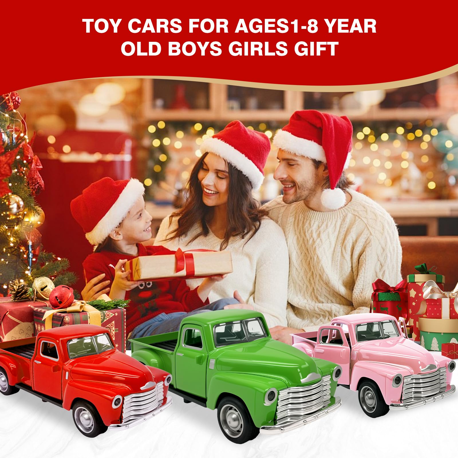Little Blue Truck Toy - 1:32 Alloy Driveable Kids Car with Opening Doors - Best Gift for Boys & Girls Ages 2-8 - Perfect for Easter, Christmas & Birthday Presents - Great for Pretend Play, Storytelling & Early Learning Activities