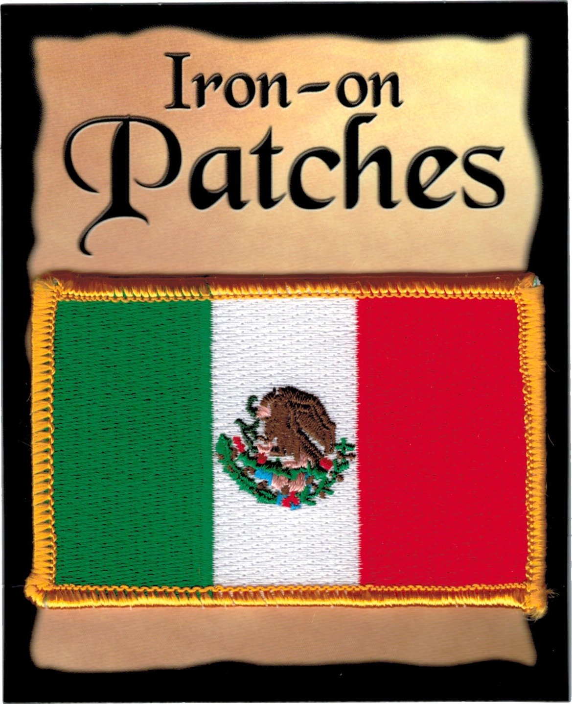 Mexico Flag Iron-on Embroidered Patch - Patriotic Sew-on Badge for Jackets, Bags & Hats - DIY Customization for Clothing & Accessories - Perfect for National Pride, Costume Parties & Craft Projects