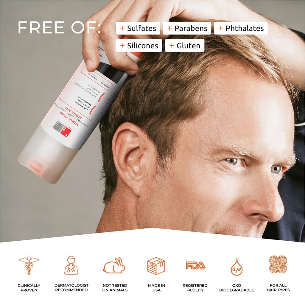 DS Laboratories Revita Shampoo & Conditioner Set - Sulfate-Free Hair Growth Treatment with Biotin, Caffeine & DHT Blocker - Thickening & Volumizing for Thinning Hair - Perfect for Daily Hair Care Routine & Scalp Health Maintenance