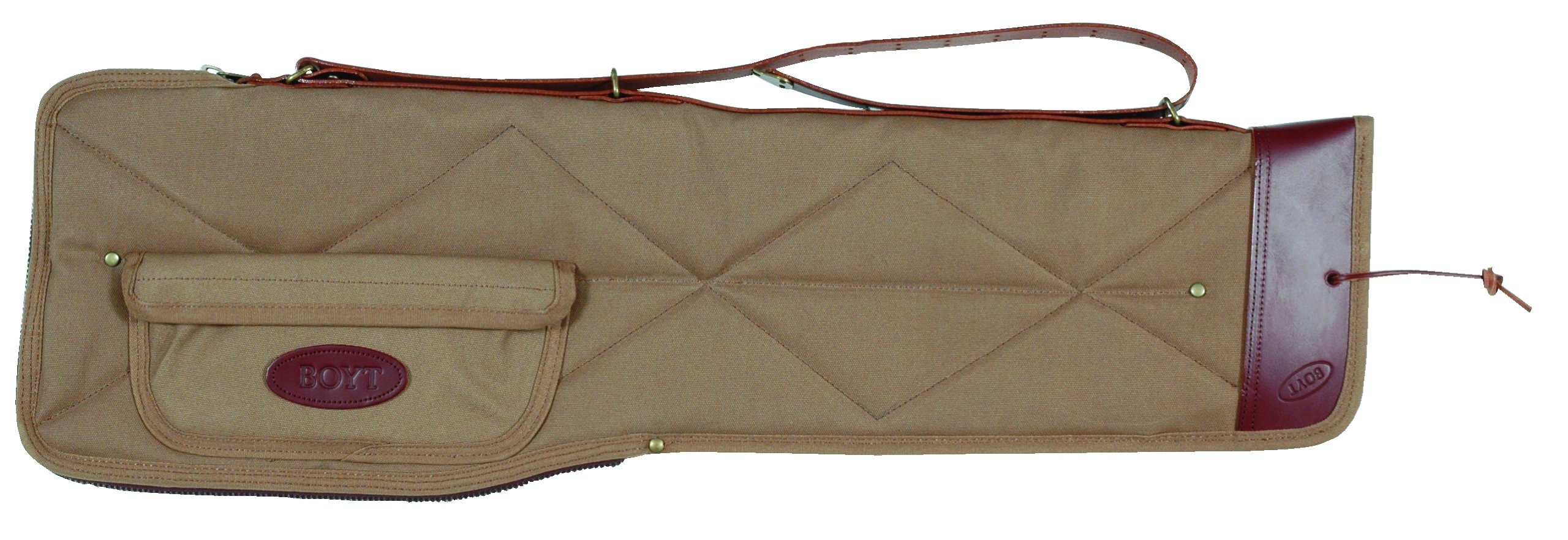 Boyt Harness Khaki Canvas Take-Down Case with Pocket - Durable Gun Storage for Hunting & Outdoor Adventures