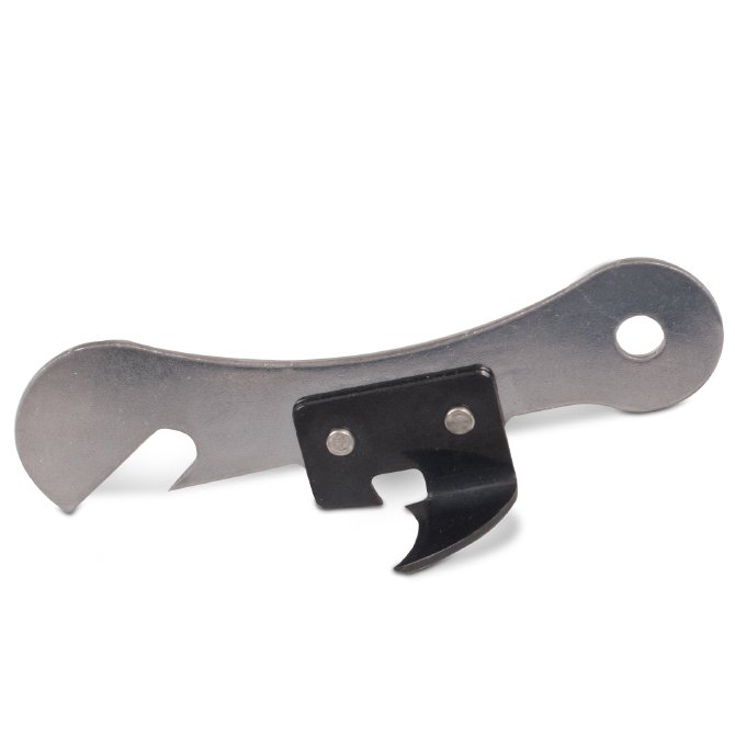Premium Stainless Steel Can Opener - Smooth Edge Cutting, Ergonomic Handle for Easy Use - Perfect for Kitchen, Camping, and Emergency Preparedness