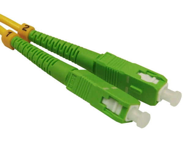 High-Speed Fiber Optic Patch Cable - SC/UPC to SC/APC, Single Mode 9/125μm, Duplex, 5M (16.4ft) - Ideal for Data Centers, Telecom Networks & Home Internet Setup