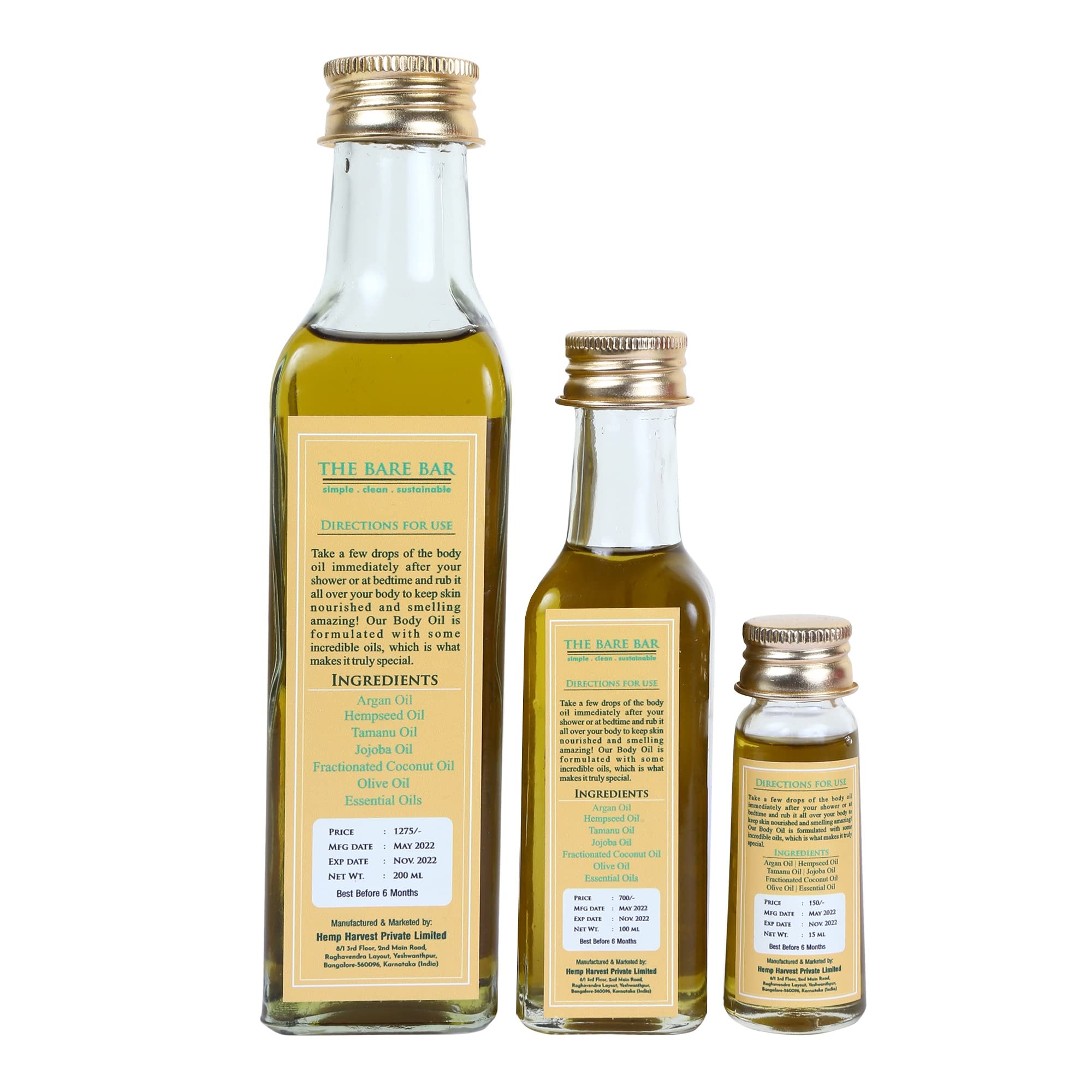 Ananda Infused Body Oil - 15ml | 100% Natural & Organic Coconut & Jojoba Oil Blend | Hydrating & Nourishing Dry Skin | Perfect for Massage, Aromatherapy & Daily Moisturizing