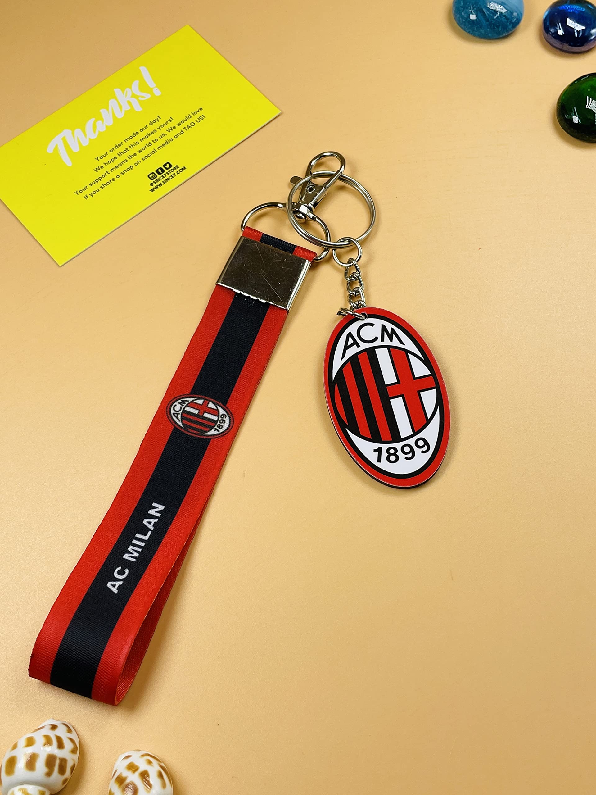 ACME Double-Sided Printed Football Keychain Set - Perfect Gift for Soccer Fans | Game Day Accessories, Team Spirit Gifts & Collectibles