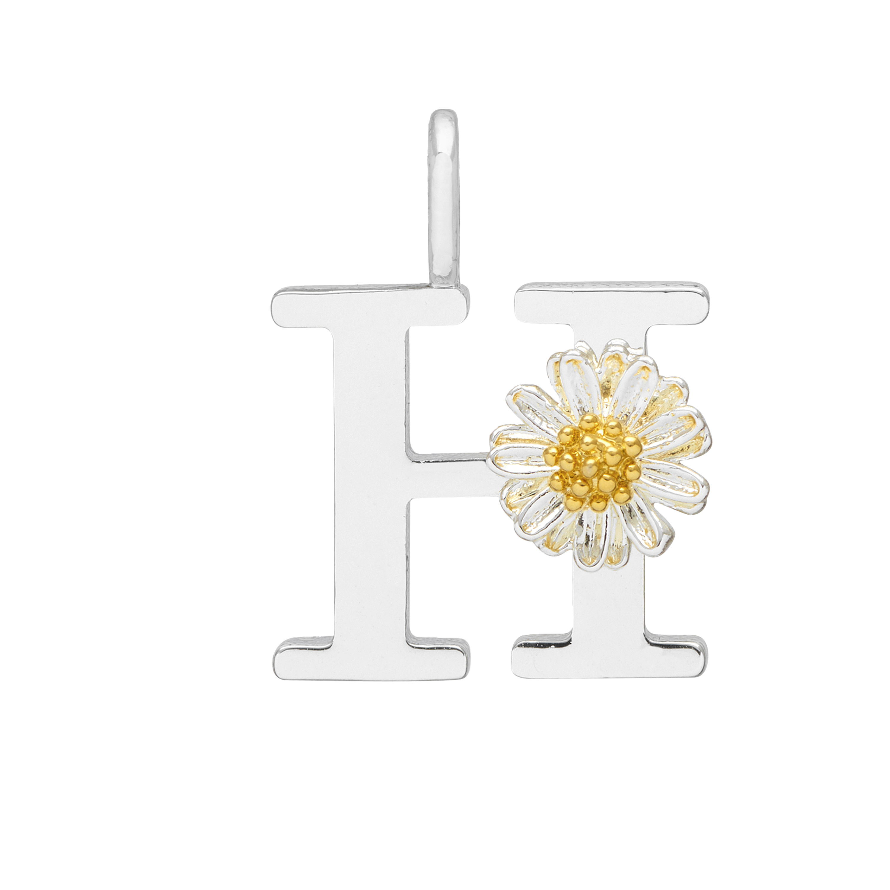 Personalized Wildflower Initial Charm Necklace - Dainty Floral Letter Pendant Jewelry for Women - Perfect for Birthdays, Anniversaries & Everyday Wear