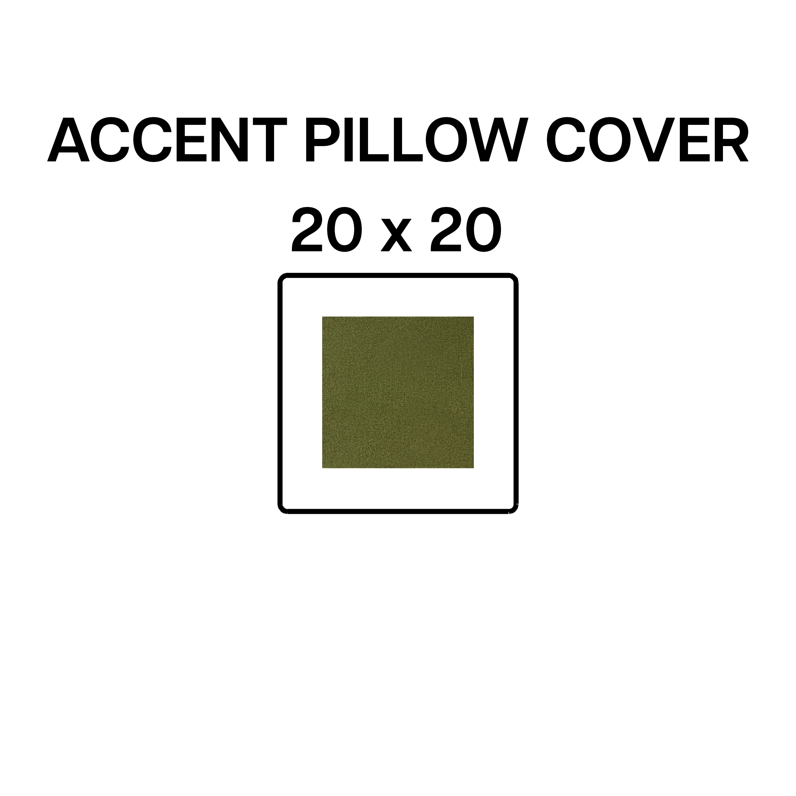 20x20 Inch Decorative Fern Print Accent Pillow Cover - Soft & Stylish Throw Pillow Case for Sofa, Bed, Couch - BP 642 111 Home Decor
