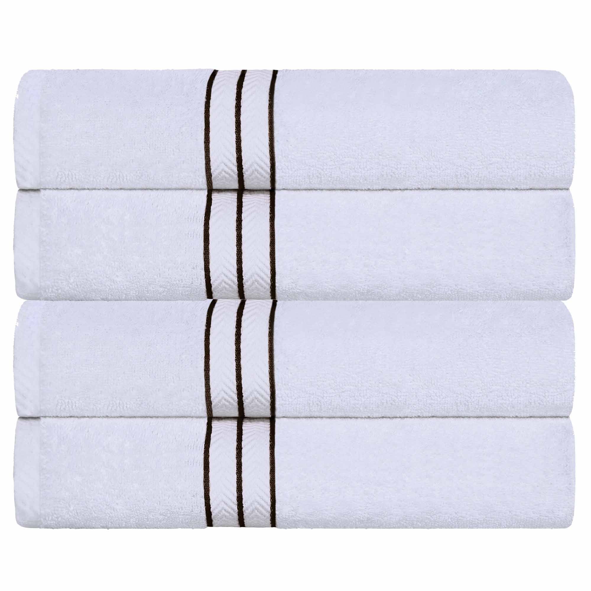 Premium Turkish Cotton Bath Towel Set - Ultra Plush, Highly Absorbent 4-Piece Set for Spa, Bath & Luxury Home Decor