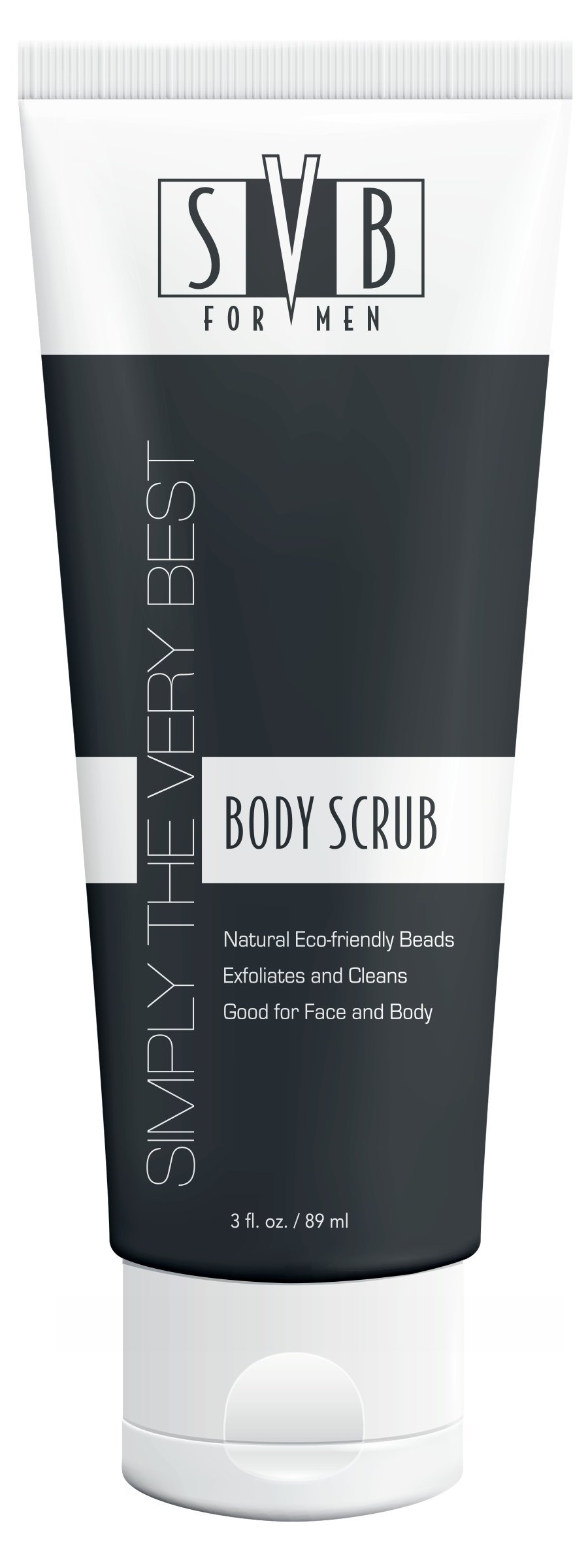 SVB Men's Exfoliating Body Scrub - 3 oz | Deep Cleansing & Skin Renewal | Perfect for Post-Workout & Shaving Prep