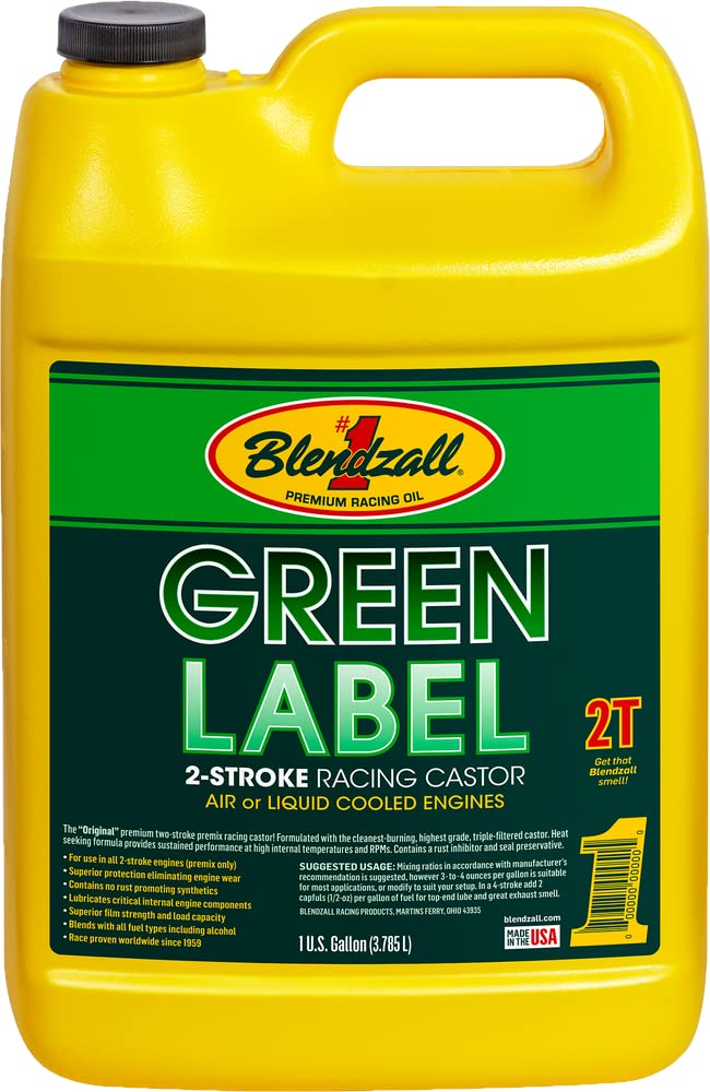 BLENDZALL Racing Castor Lube 2-Cycle Oil - 1 Gallon (F-460G) - Premium Synthetic Lubricant for Motorcycles, ATVs & Small Engines - Ideal for Racing, Off-Road & High-Performance Applications