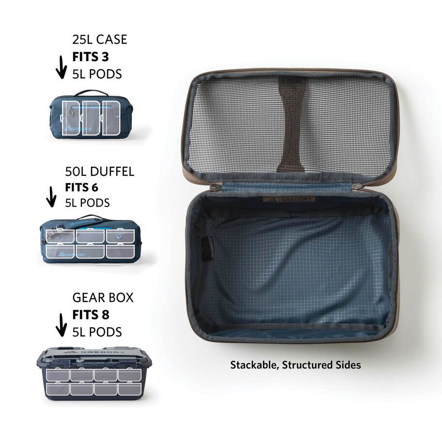 Alpaca Gear Pod 5 - Premium Waterproof & Shockproof Travel Organizer for Electronics - Perfect for Camping, Hiking, and Outdoor Adventures