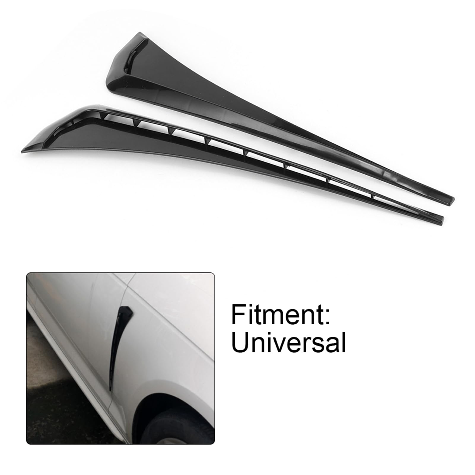 Universal Car Vent Cover Stickers - Decorative Strip for Car Side Air Hood Vent, Adhesive Air Sticker for Side Vent, Perfect for Car Customization and Style Enhancement