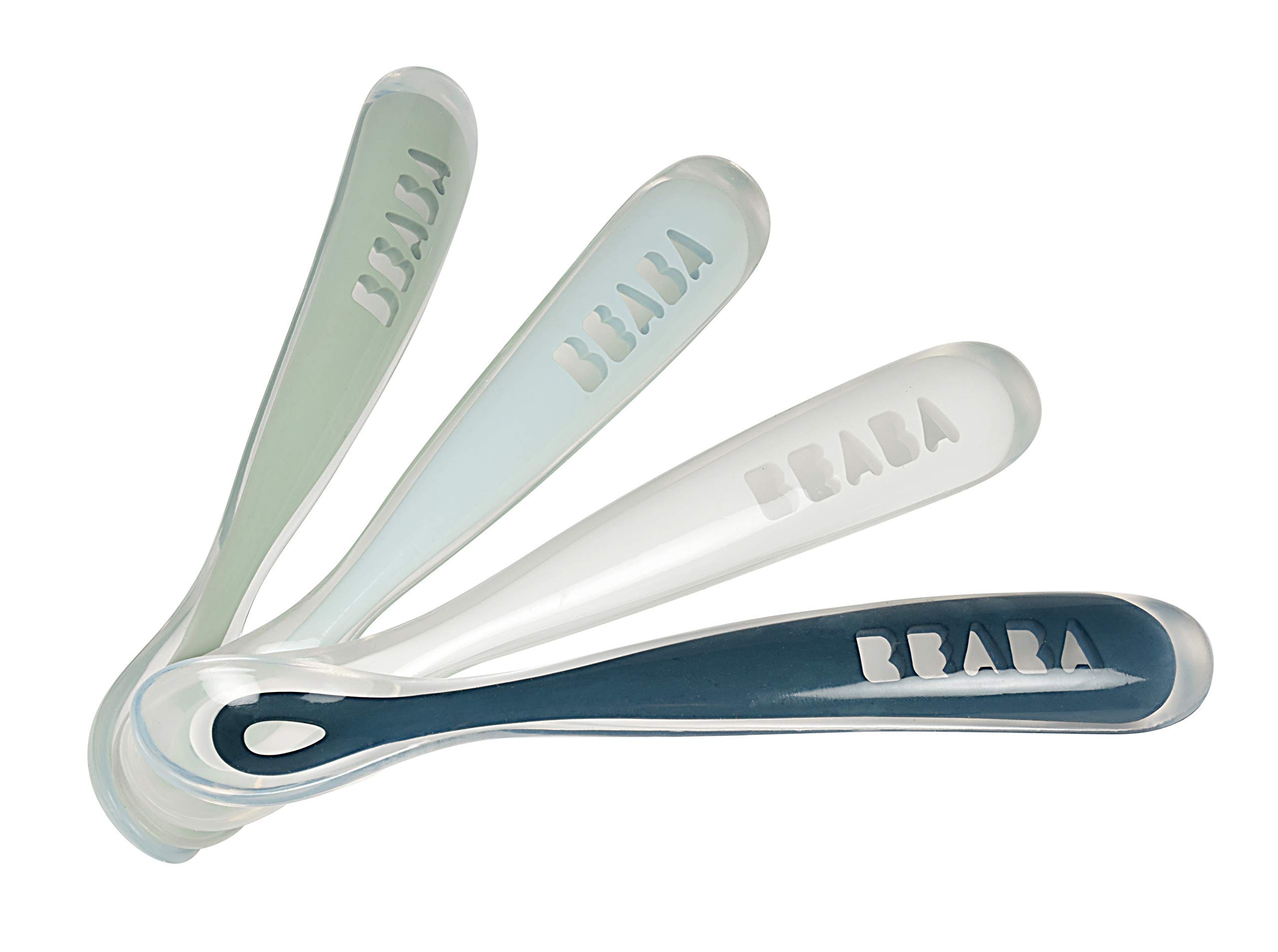 BEABA Babycook Neo Midnight Glass Baby Food Maker with 4 Silicone Spoons, Pasta Insert & Storage Tray | Steam & Blend Homemade Baby Food | Perfect for New Parents & Healthy Infant Meals