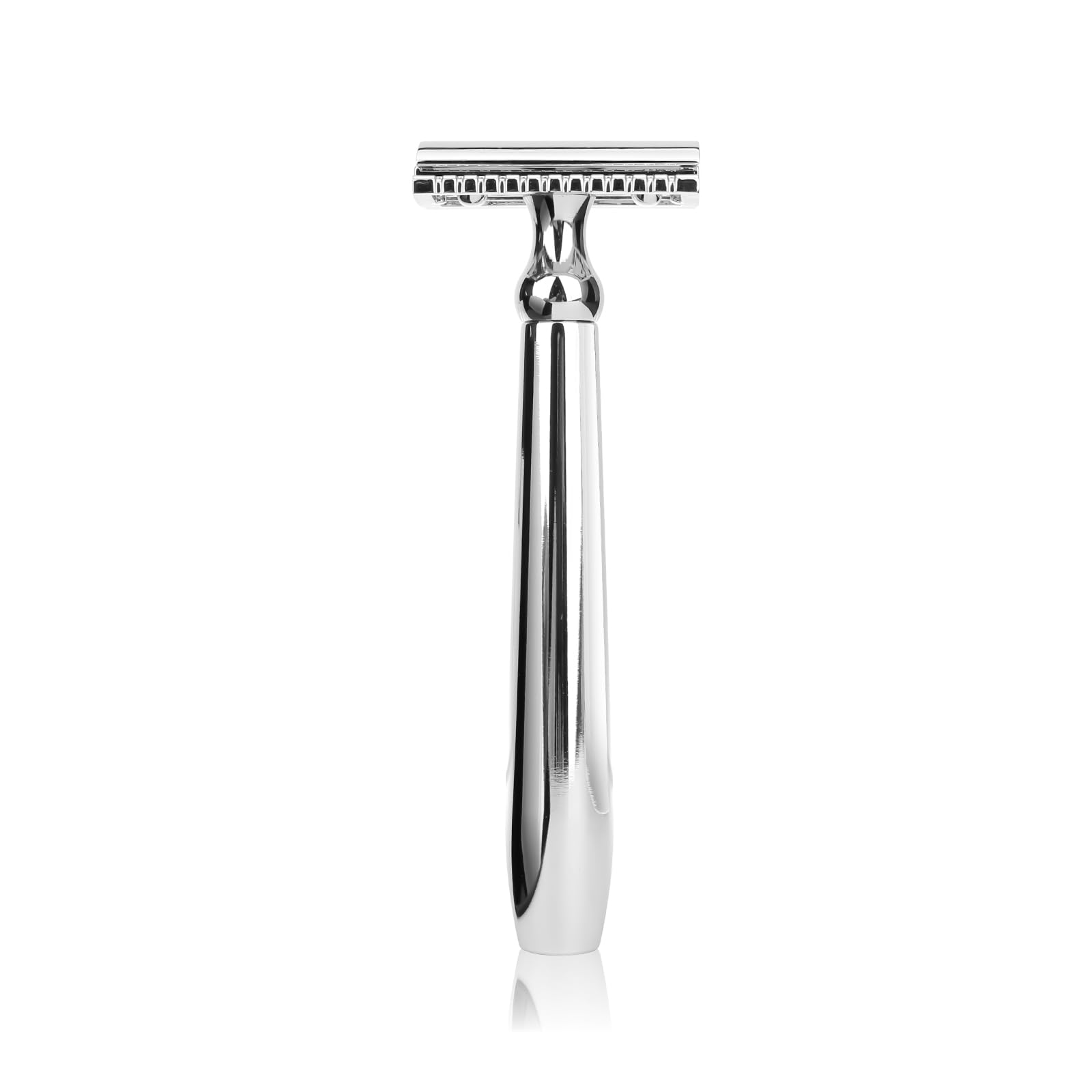 CSB Classic Double Edge Safety Razor for Men & Women - Reusable Chrome Metal Handle DE Razor with 10 Blades | Smooth Shaving for Face, Legs & Body | Eco-Friendly Wet Shaving Essential