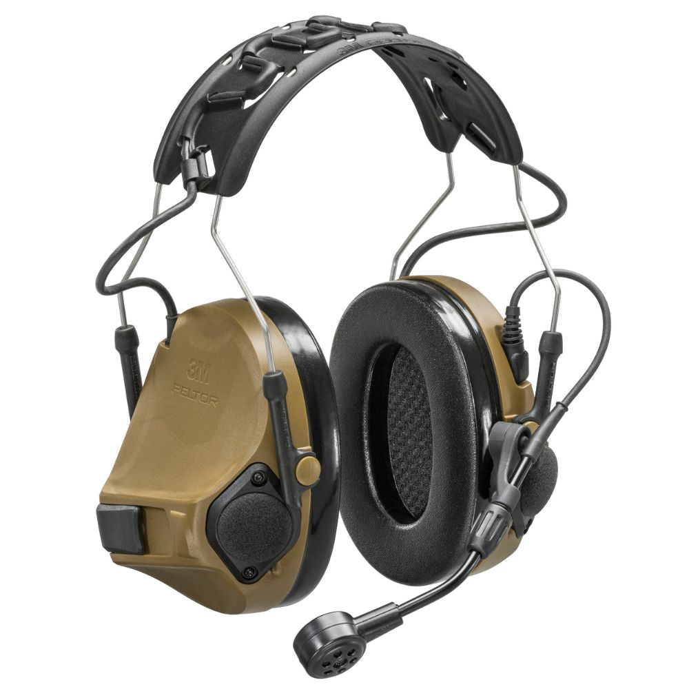 3M Peltor ComTac VII Military-Grade Tactical Headset with TMAS Technology - Hearing Protection & Communication for Special Forces, Police & Shooting Enthusiasts - Ideal for Combat Training, Range Shooting & Tactical Operations