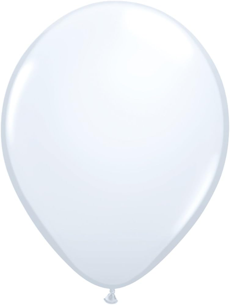 White Round Balloons - Pack of 50 | Premium Latex Party Balloons for Birthday, Wedding & Baby Shower Decorations | Perfect for Indoor & Outdoor Celebrations
