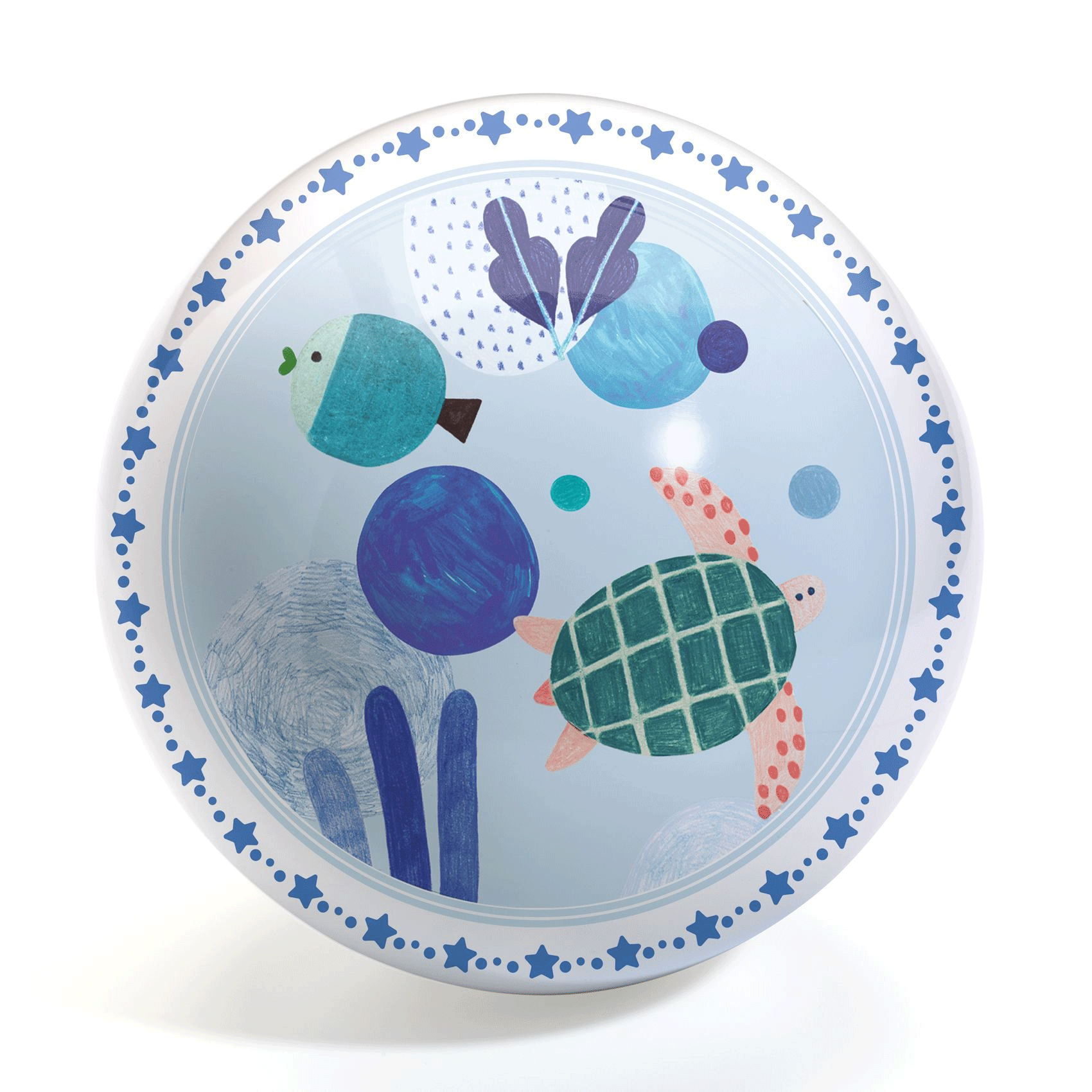 Large Fish Ball by Djeco - Fun Floating Pool Toy for Kids, Perfect for Summer Water Play & Outdoor Swimming Games