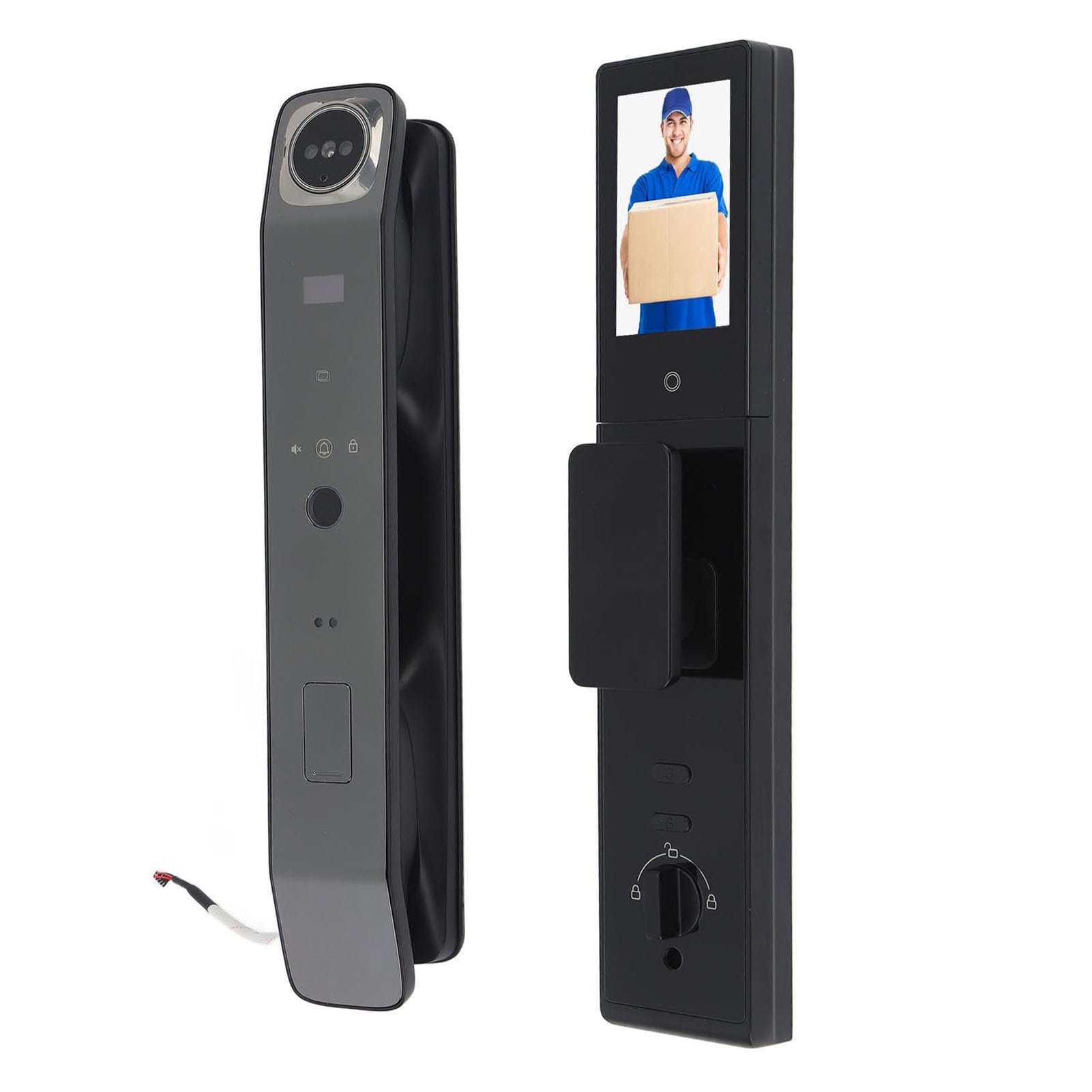 Smart Fingerprint Door Lock - Keyless Entry with Digital Passcode, Face Recognition & Built-in 1080P HD Camera - Secure Biometric Home Security for Front Door, Apartment & Office Access