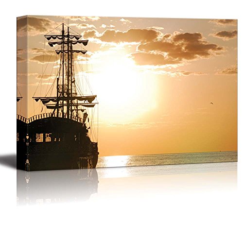 Pirates Ship at Sea
