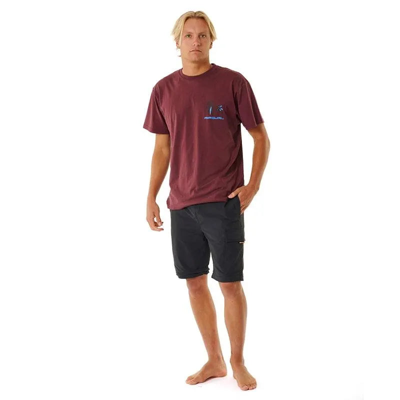 Rip Curl Journeys Cargo Pants for Men - Black Desmo Stretch Fabric, Outdoor Hiking & Casual Wear | Perfect for Travel, Camping & Everyday Use