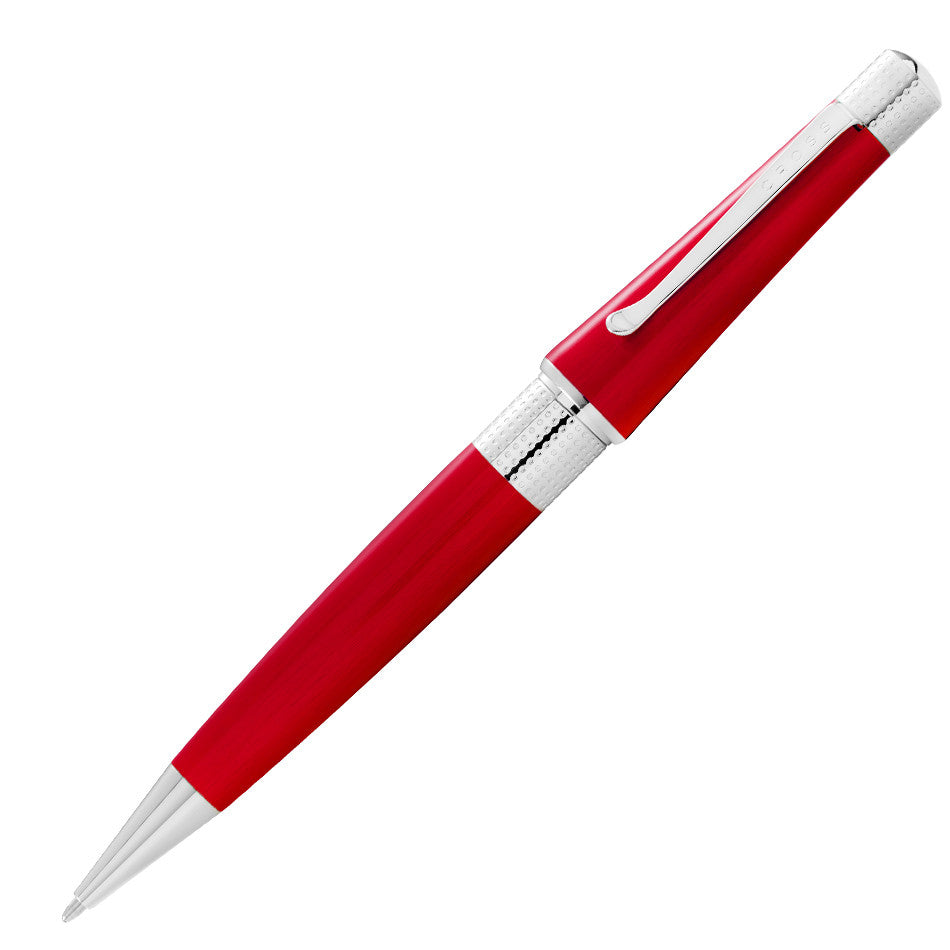 Premium Cross Beverly Red Lacquer Ballpoint Pen - Elegant Writing Instrument for Office, Business Gifts & Special Occasions