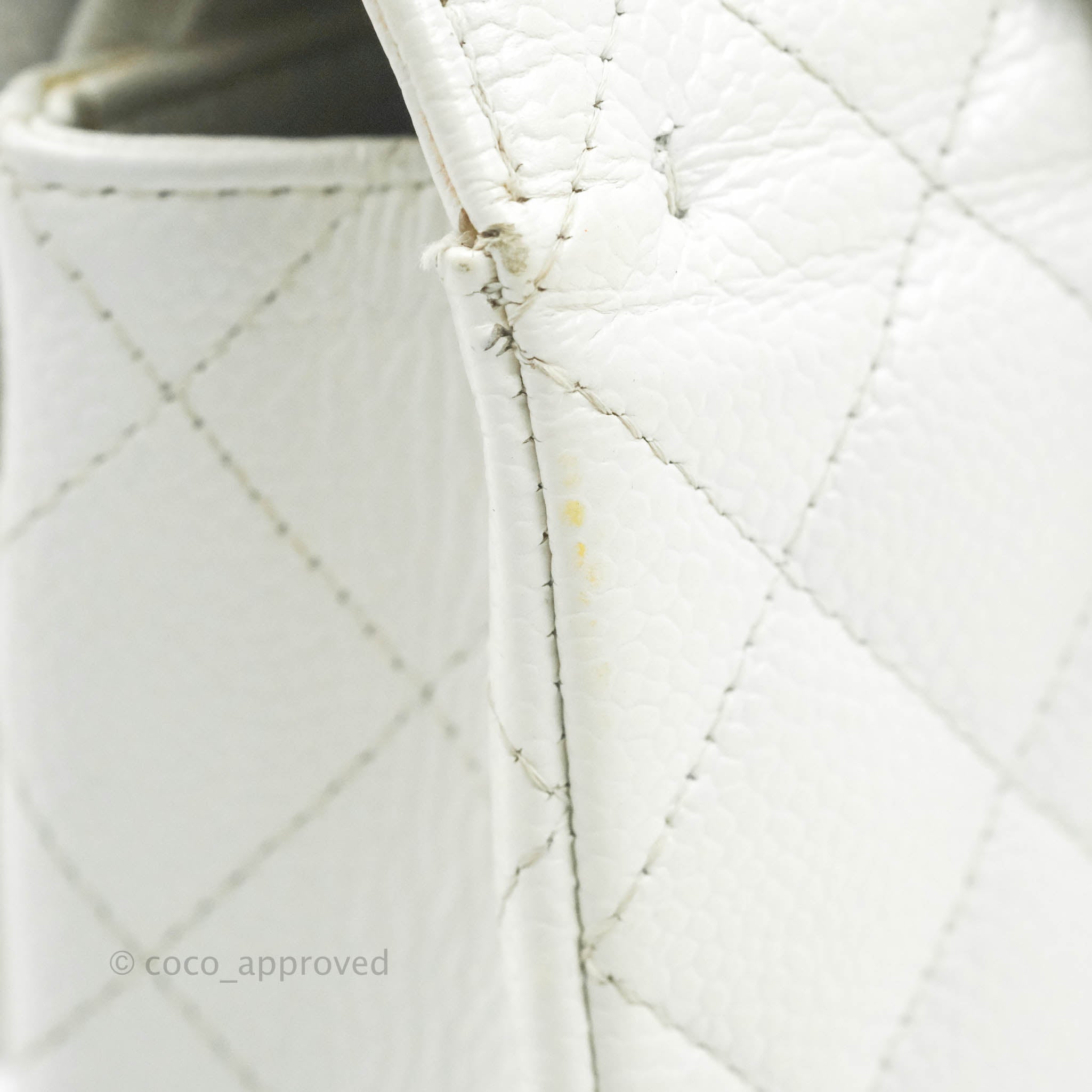 Chanel Classic M/L Medium Double Flap Bag in White Caviar Leather with Silver Hardware - Perfect for Luxury Fashion, Evening Events & Designer Handbag Collection