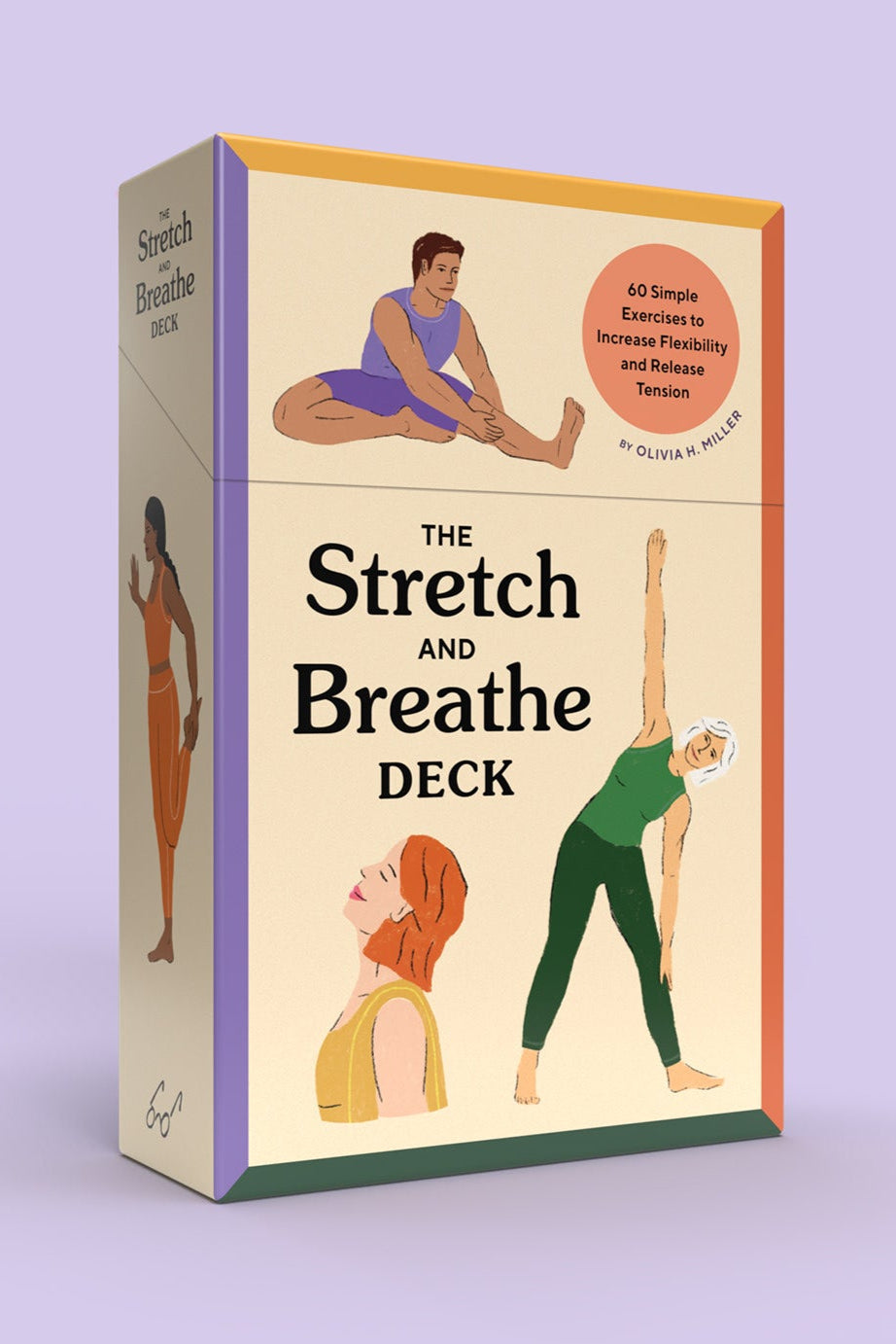 The Stretch and Breathe Deck: 60 Simple Yoga Exercises to Improve Flexibility & Relieve Stress - Perfect for Home Workouts, Office Breaks & Post-Workout Recovery