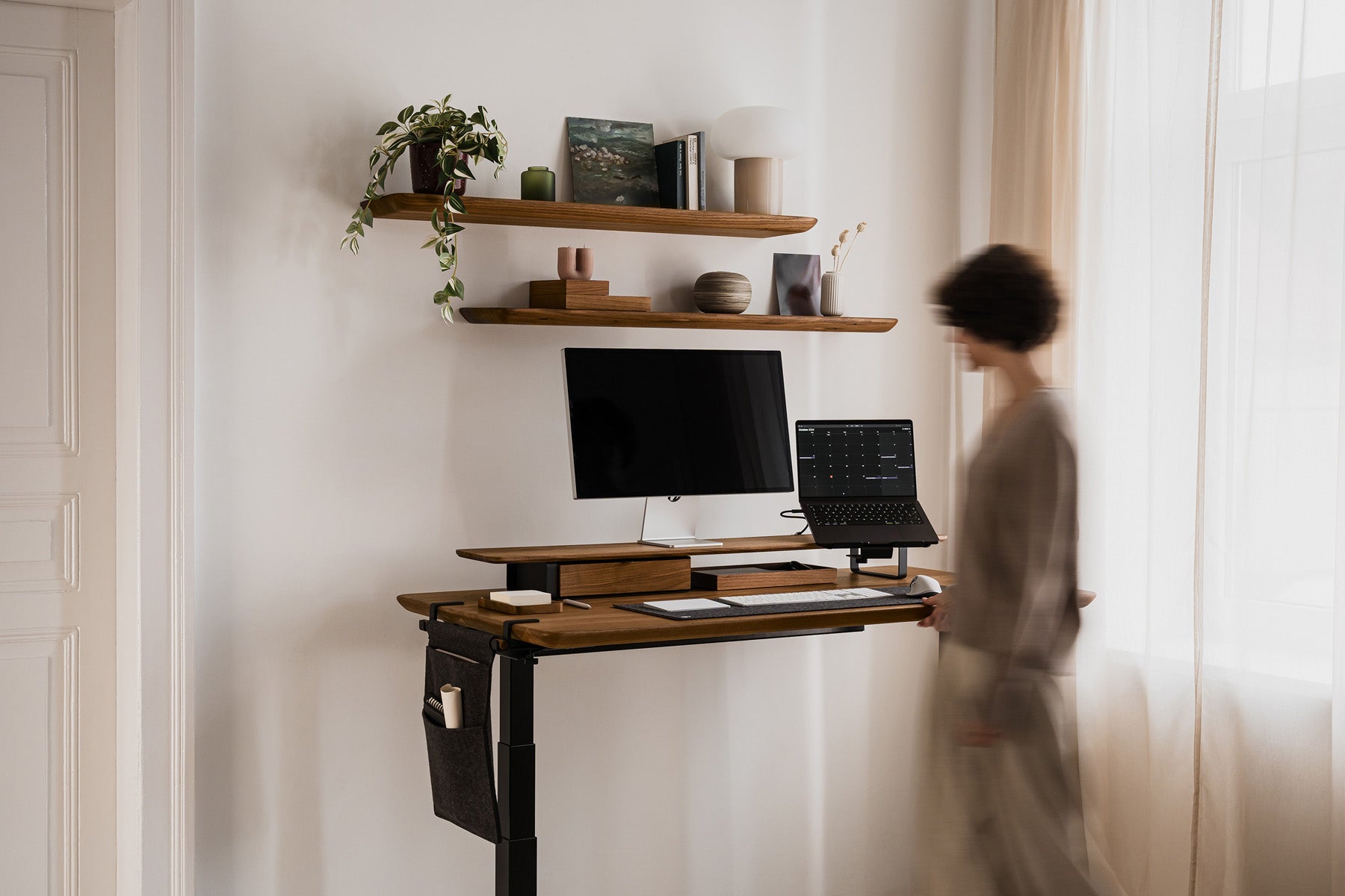 Space-Saving Hanging Desk Organizer with Multiple Pockets - Perfect for Office, Home, or Dorm Room Organization | Wall Mounted Storage Solution for Papers, Files, and Office Supplies