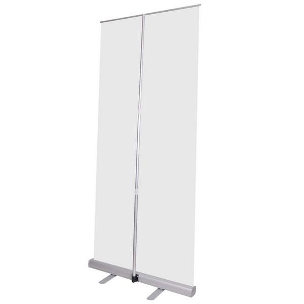TheLAShop 32 x 79 Inch Retractable Banner Stand - Portable Telescopic Roll Up Display for Trade Shows, Events & Retail Advertising