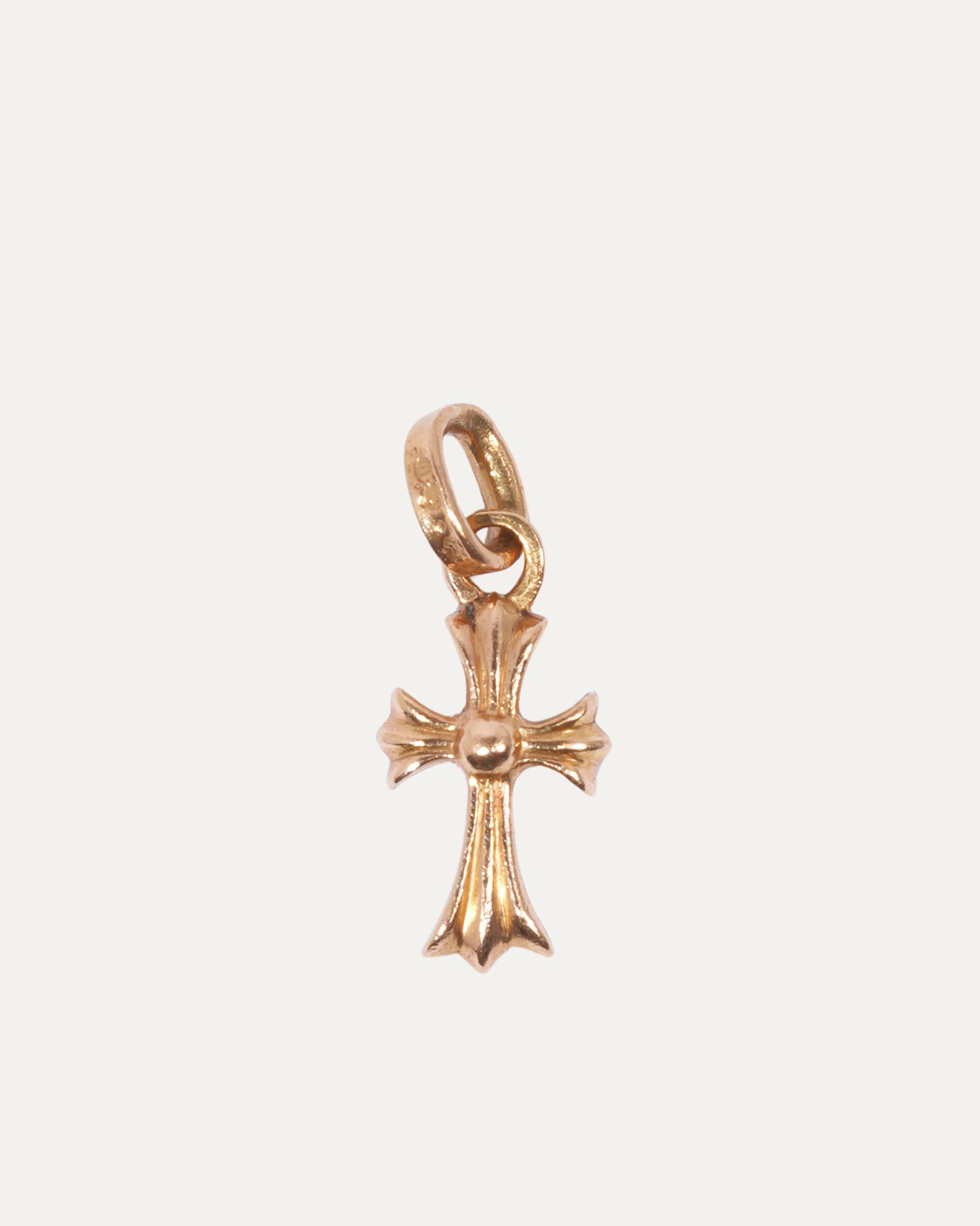 22k Gold Baby Fat Pink Sapphire Cross Charm Pendant - Elegant Jewelry Gift for Women, Perfect for Birthdays, Anniversaries & Special Occasions