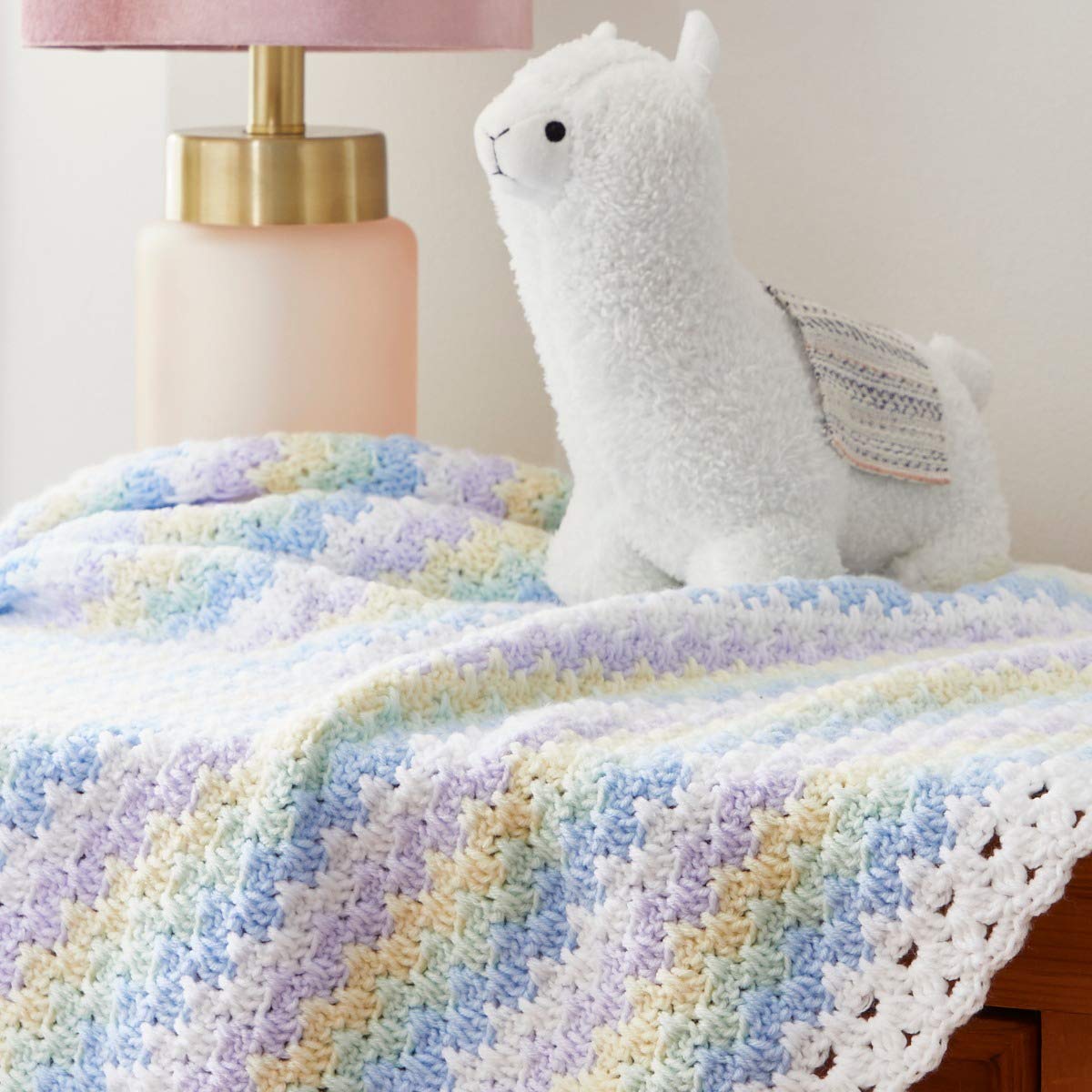 Soft Baby Spike Stitch Knit Blanket - Cozy & Breathable Nursery Blanket for Newborns & Toddlers - Perfect for Swaddling, Stroller, Crib & Photo Shoots