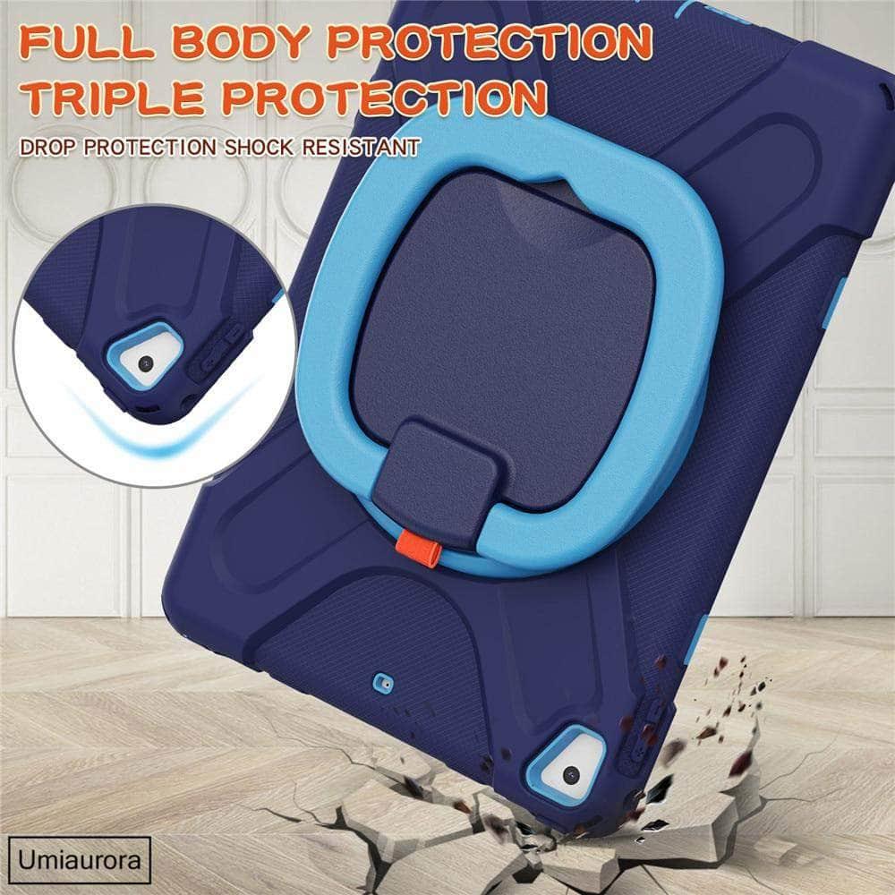 Durable Shockproof Case for iPad 7th & 8th Generation - Heavy Duty Rugged Protection for Work, Travel & Outdoor Adventures