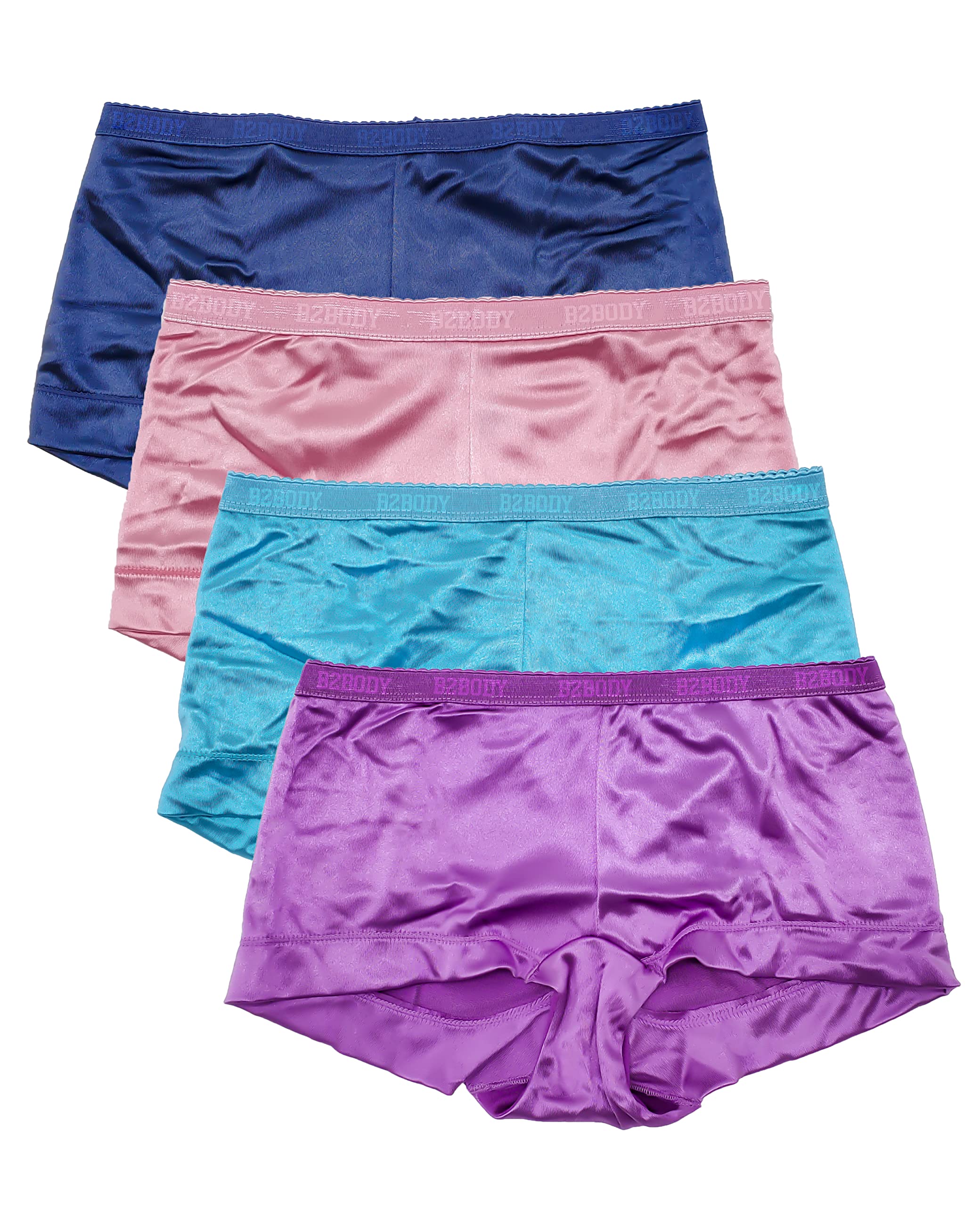 Soft Satin Boyshort Panties for Women - Small to Plus Size Comfortable Underwear | Perfect for Sleep, Lounge & Everyday Wear