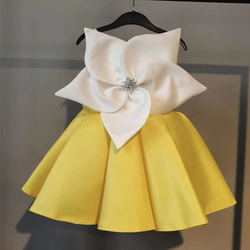 Baby Girl & Toddler Flower Bow Pageant Dress | Birthday Party Princess Gown | Perfect for Pageants, Birthday Parties & Special Occasions