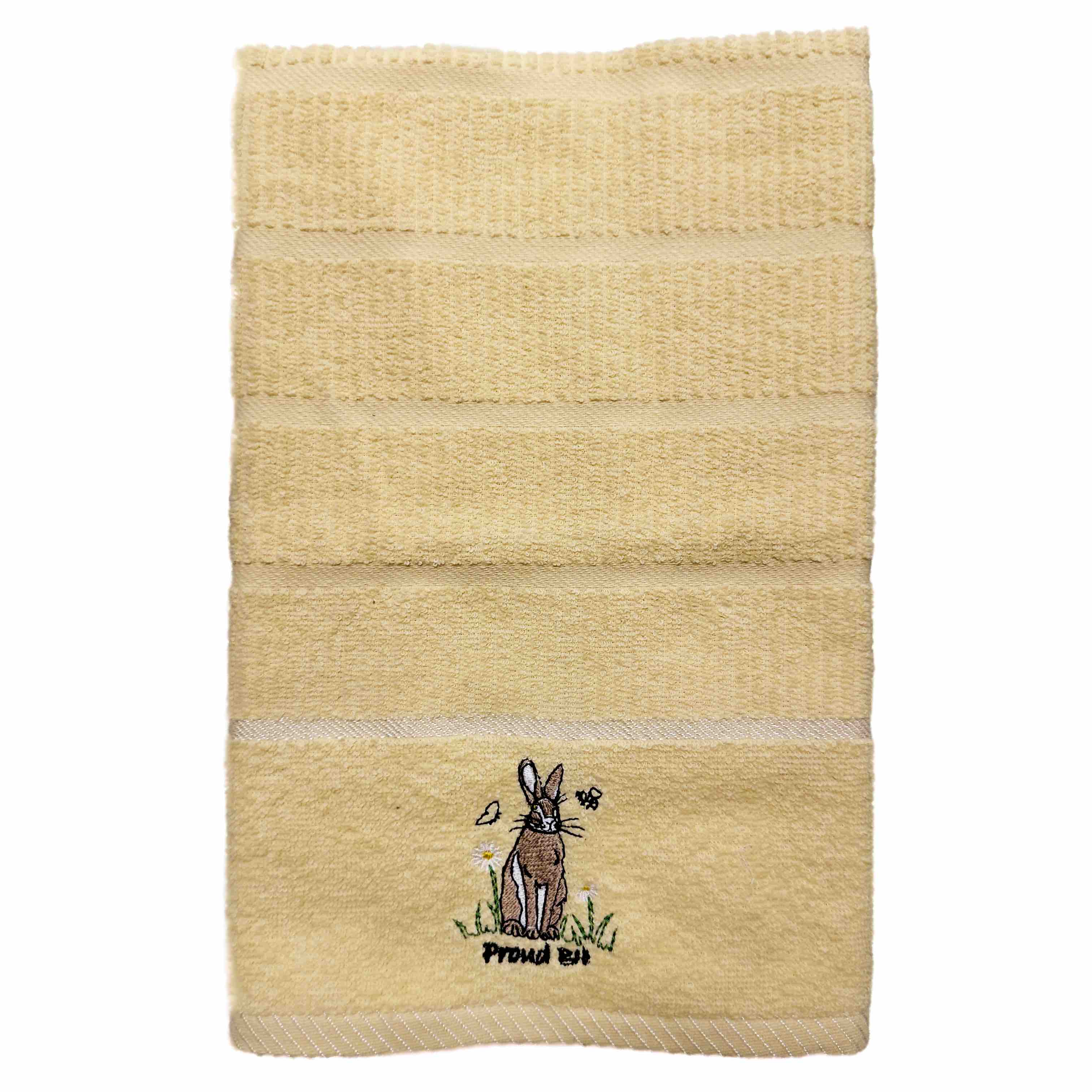 Premium Proud Bob Hare Kitchen Towel - Soft & Absorbent Yellow Dish Towel for Drying Dishes, Cleaning & Kitchen Decor