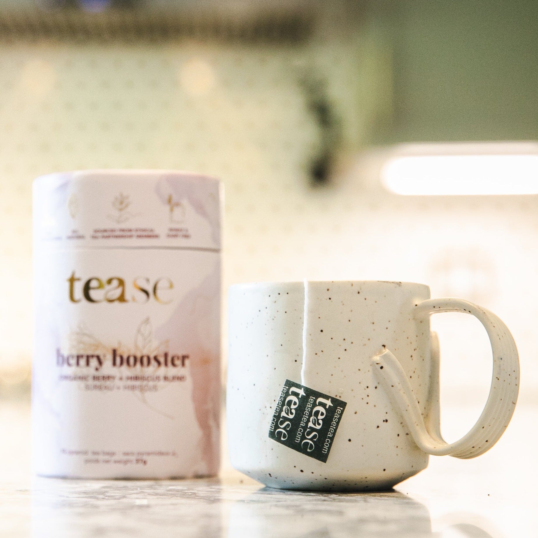 Tease Berry Booster - Natural Energy & Focus Supplement for Workouts & Study | Boost Performance & Mental Clarity