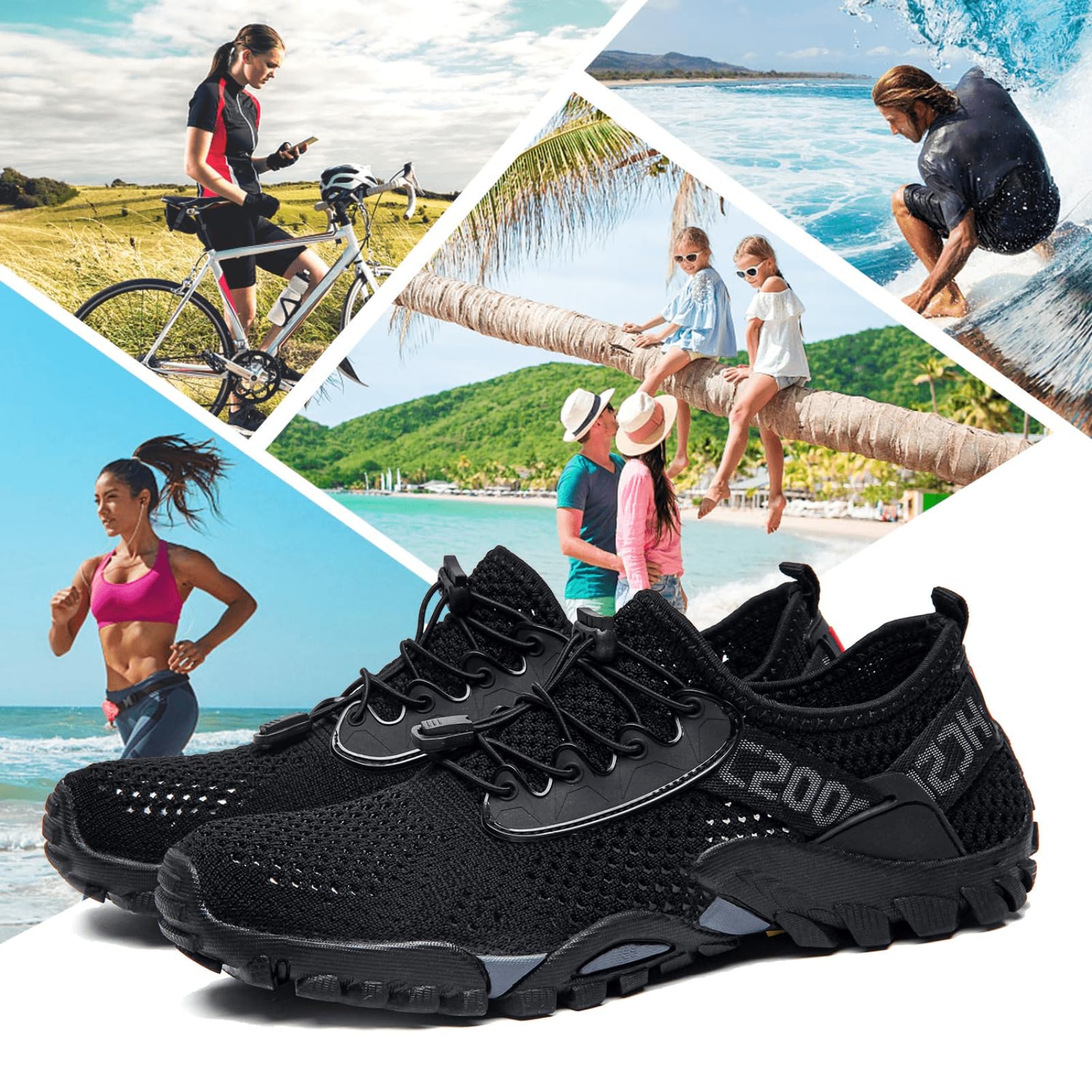 SOBASO Quick Drying Water Shoes for Women & Men - Lightweight Hiking, Swimming, Beach, Fishing, Diving, Sailing - Perfect for Water Sports, River Walking and Travel Adventures