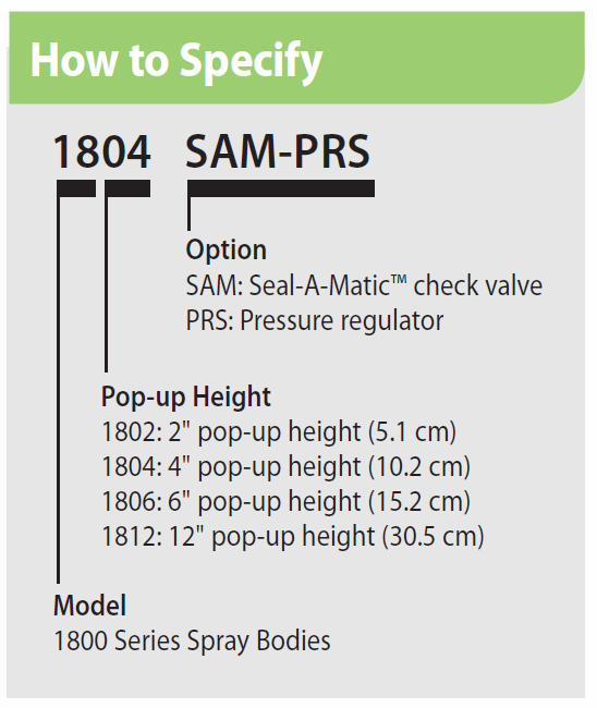 Rain Bird 1800 Series Pop-Up Sprinkler Head (Body Only) - Model A44205 - Durable Lawn & Garden Irrigation for Residential & Commercial Landscapes