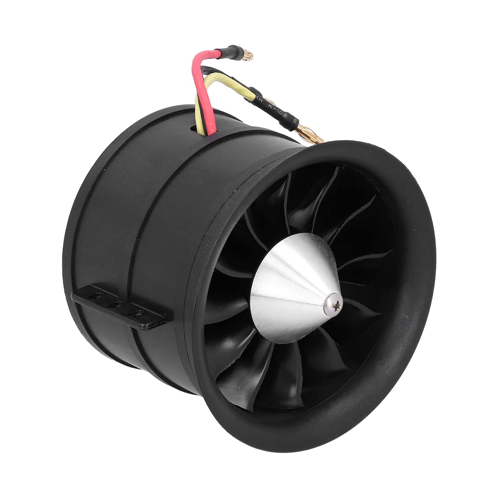 Shanrya 90mm RC Brushless Ducted Fan - 1550KV High Performance EDF for RC Airplanes & Jets - Black Pisa Leaning Tower Design - Perfect for Hobbyists & Kids' Remote Control Aircraft Models