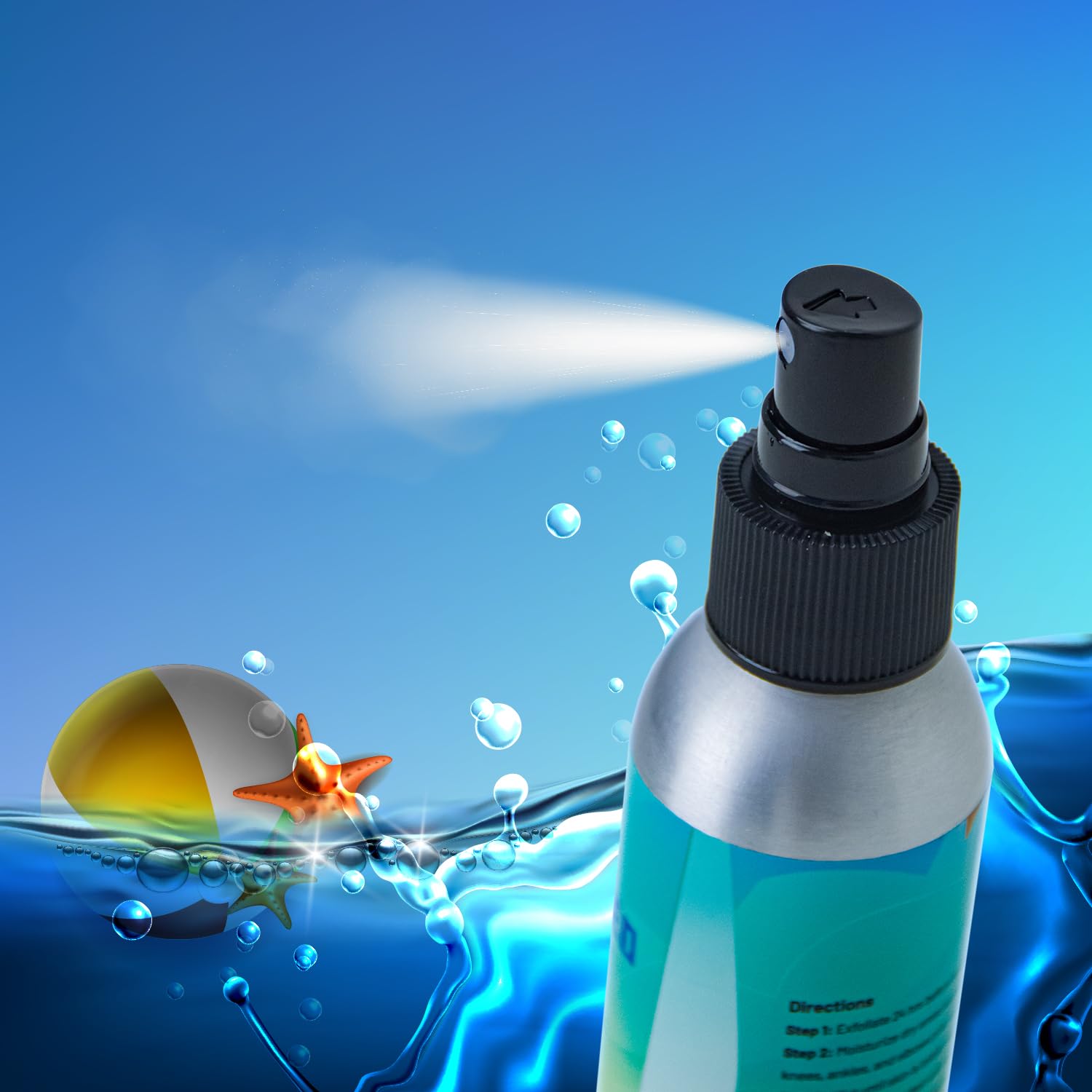 Airbrush Tanning Spray Travel Size 100ml - Natural Self Tanner with Erythrulose & DHA, Alcohol-Free, Oil-Free, Non-Comedogenic - Medium Shade for Sun-Kissed Glow | Perfect for Travel, Vacations & Everyday Use