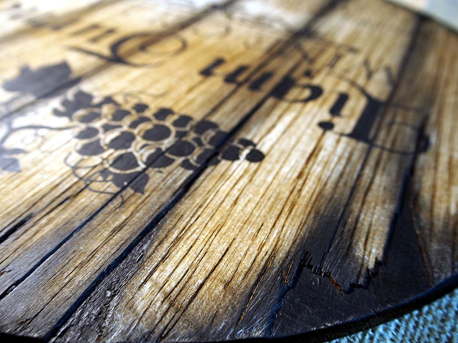 Personalized Wine Barrel Wall Art - Handmade Rustic Decor for Wine Enthusiasts | Unique Christmas Gift for Wine Lovers | Perfect for Home Bar, Wine Cellar & Dining Room Decor
