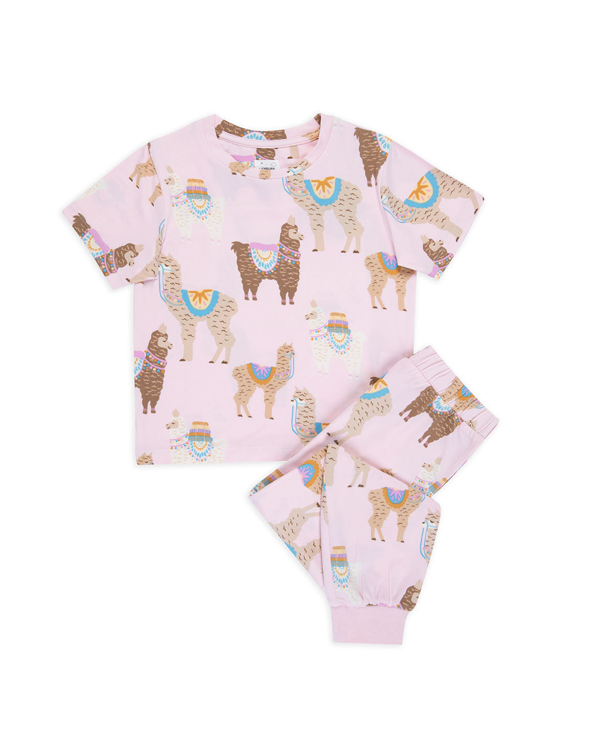 Alpaca Print Kids Long Sleeve Pajama Set - Soft & Cozy Winter Sleepwear for Boys & Girls - Perfect for Bedtime, Lounging & Sleepovers