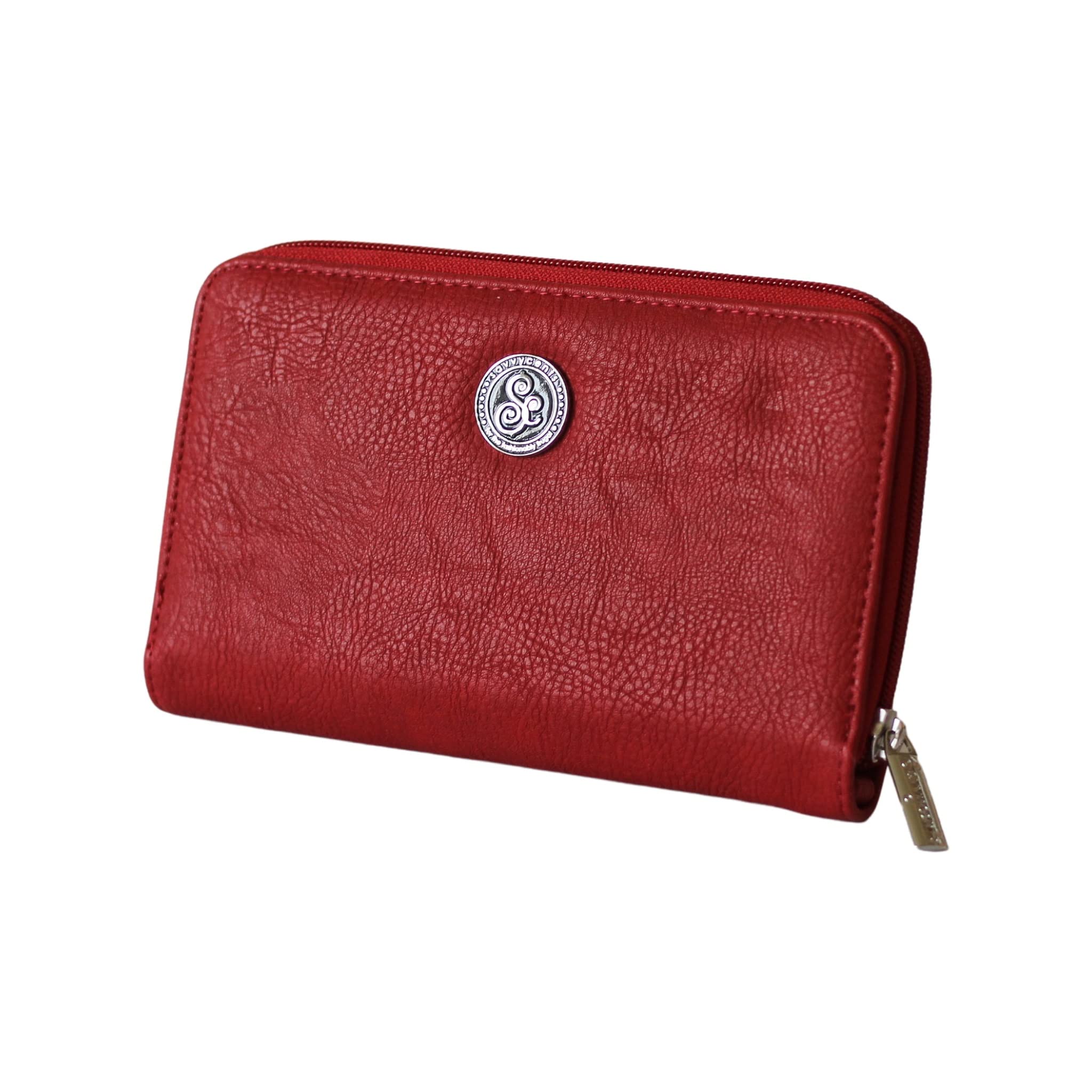 Savvycents Cash Budgeting Wallet - Red | Money Organizer for Bills & Receipts | Perfect for Travel, Shopping & Daily Budgeting